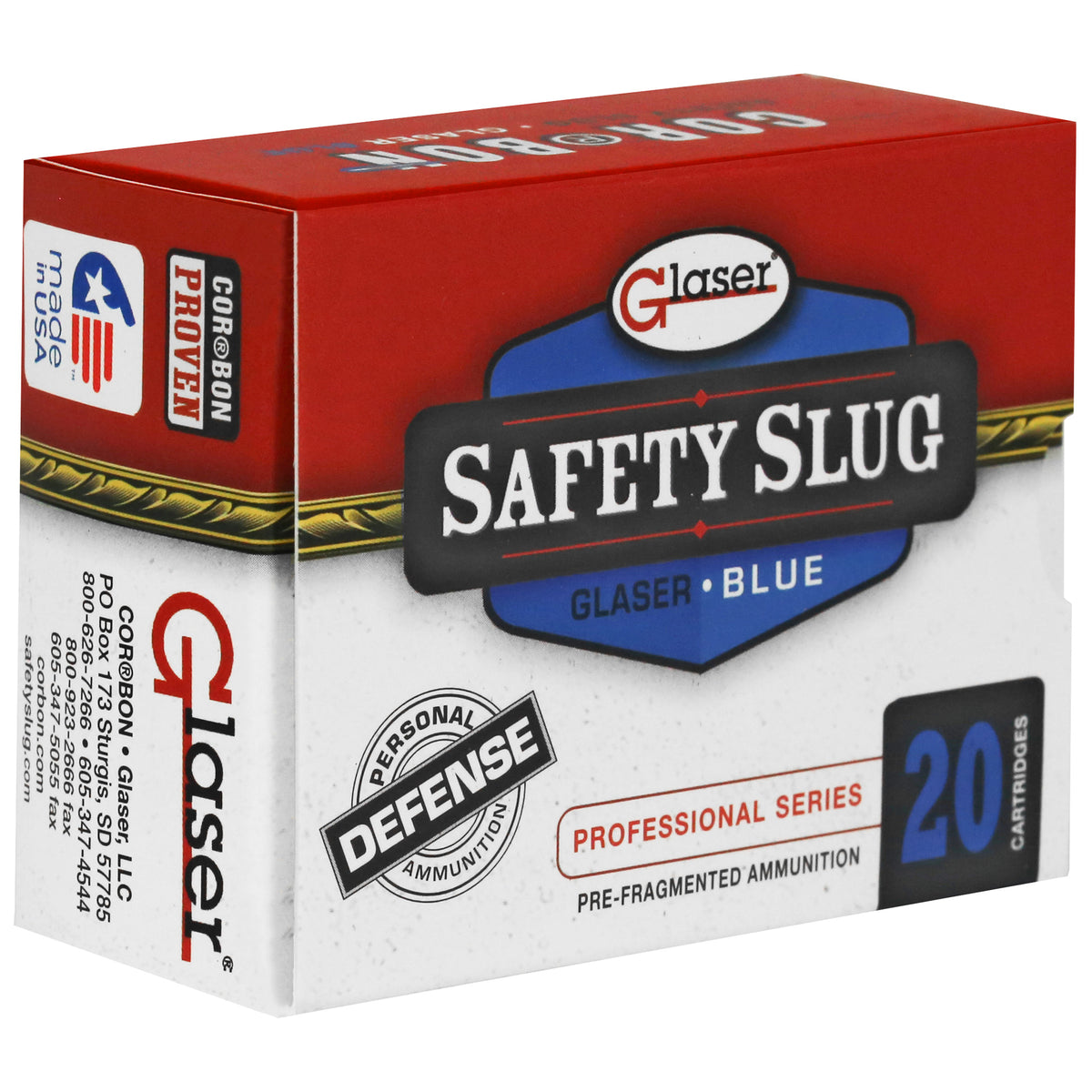 GLASER BLUE 45ACP+P 145GR 20RD