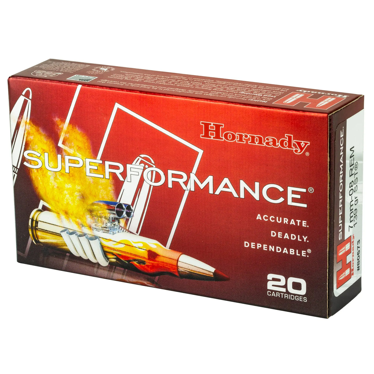 HRNDY SF 7MM-08 139GR SST 20/200 - American Ordnance