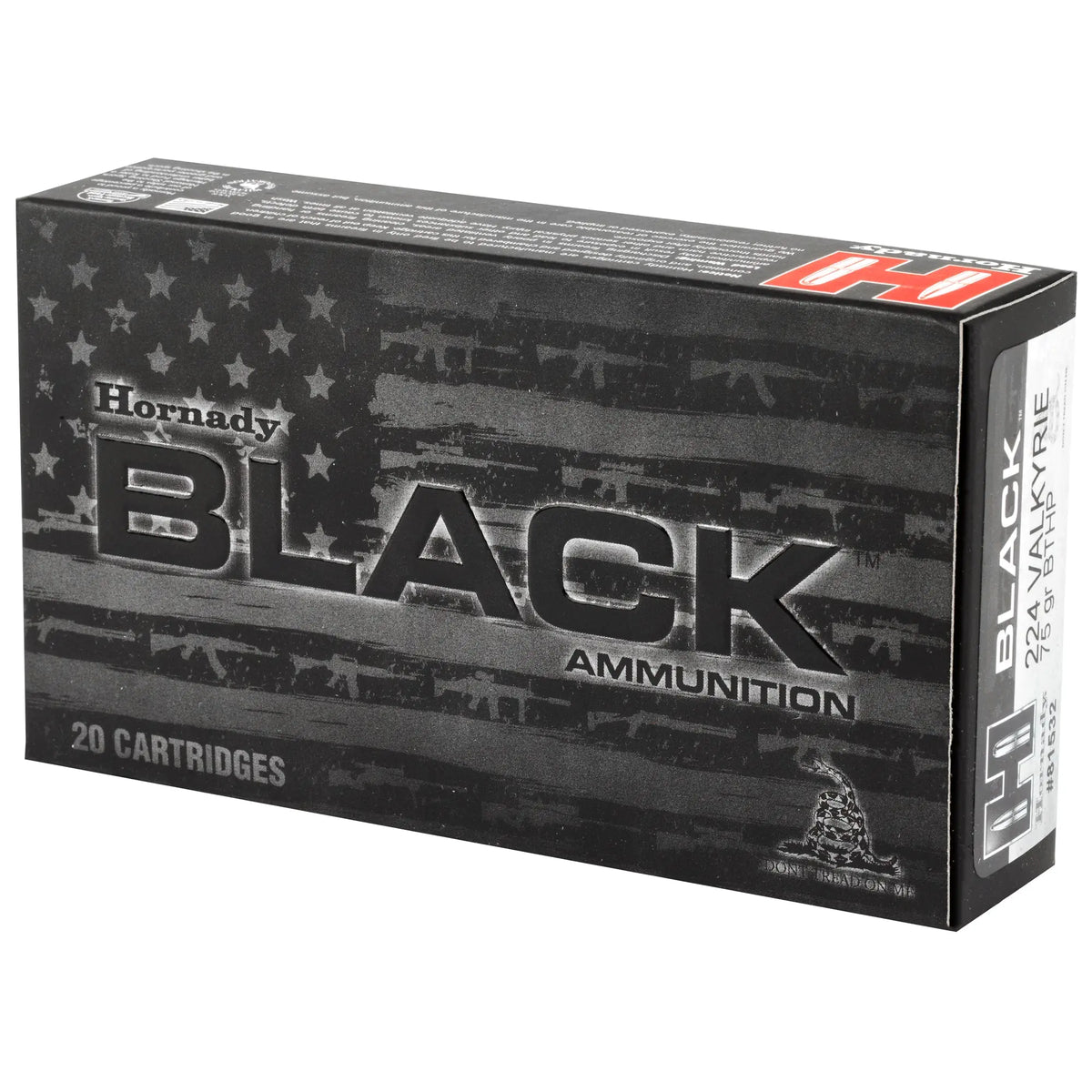 HRNDY BLACK 224VLK 75GR BTHP 20/200 - American Ordnance