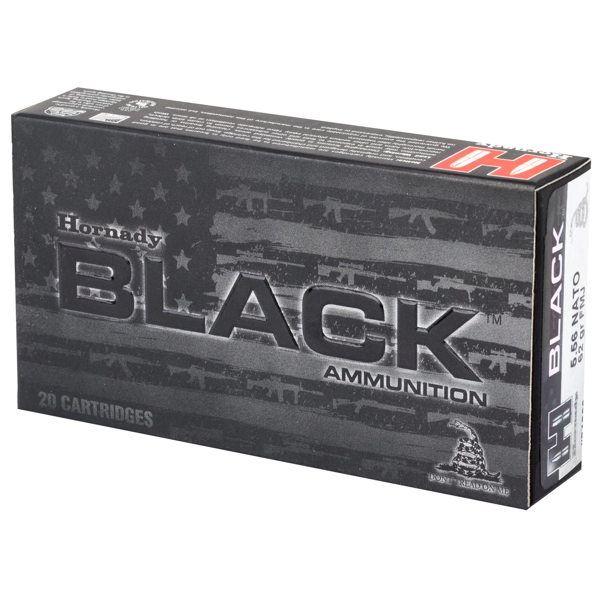 HRNDY BLACK 556NATO 62GR FMJ 20/200 - American Ordnance