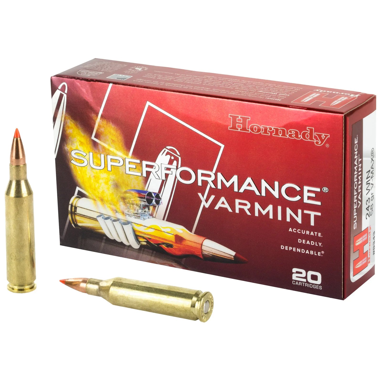 HRNDY SF 243WIN 58GR VMAX 20/200 - American Ordnance