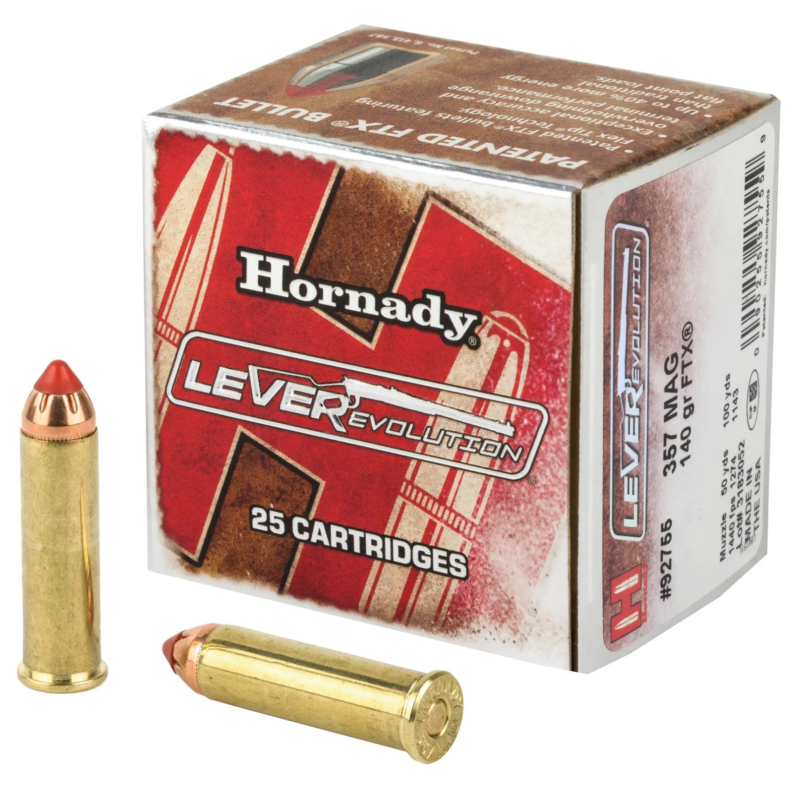 HRNDY LVREVO 357MAG 140GR 25/250 - American Ordnance