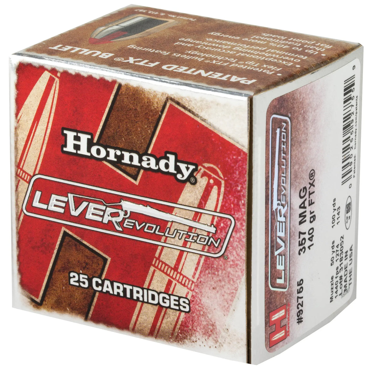 HRNDY LVREVO 357MAG 140GR 25/250 - American Ordnance