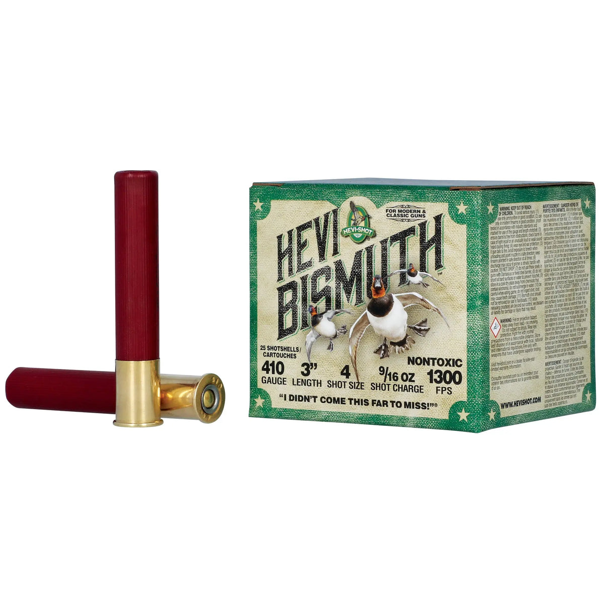 HEVI BISMUTH 410GA 3&quot; #4 25/250 - American Ordnance