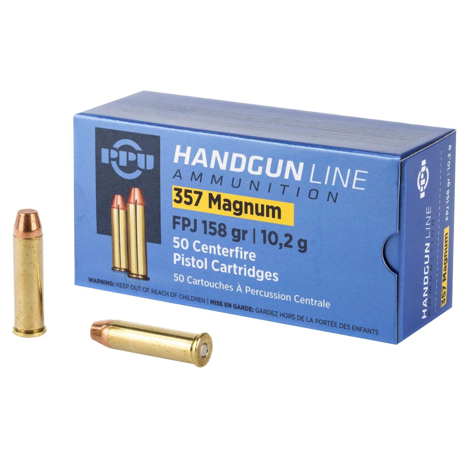 PPU 357MAG FPJ 158GR 50/500 - American Ordnance