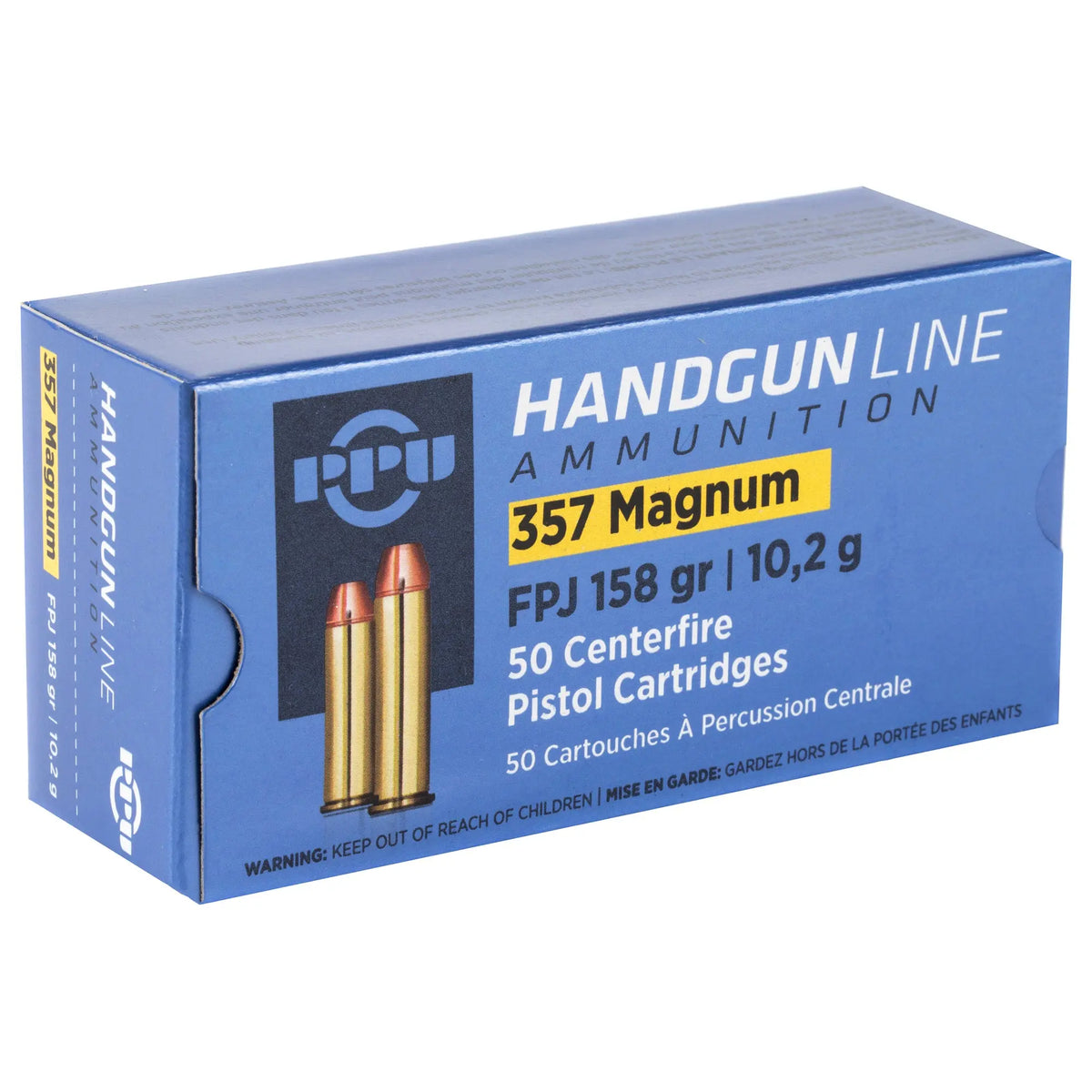 PPU 357MAG FPJ 158GR 50/500 - American Ordnance