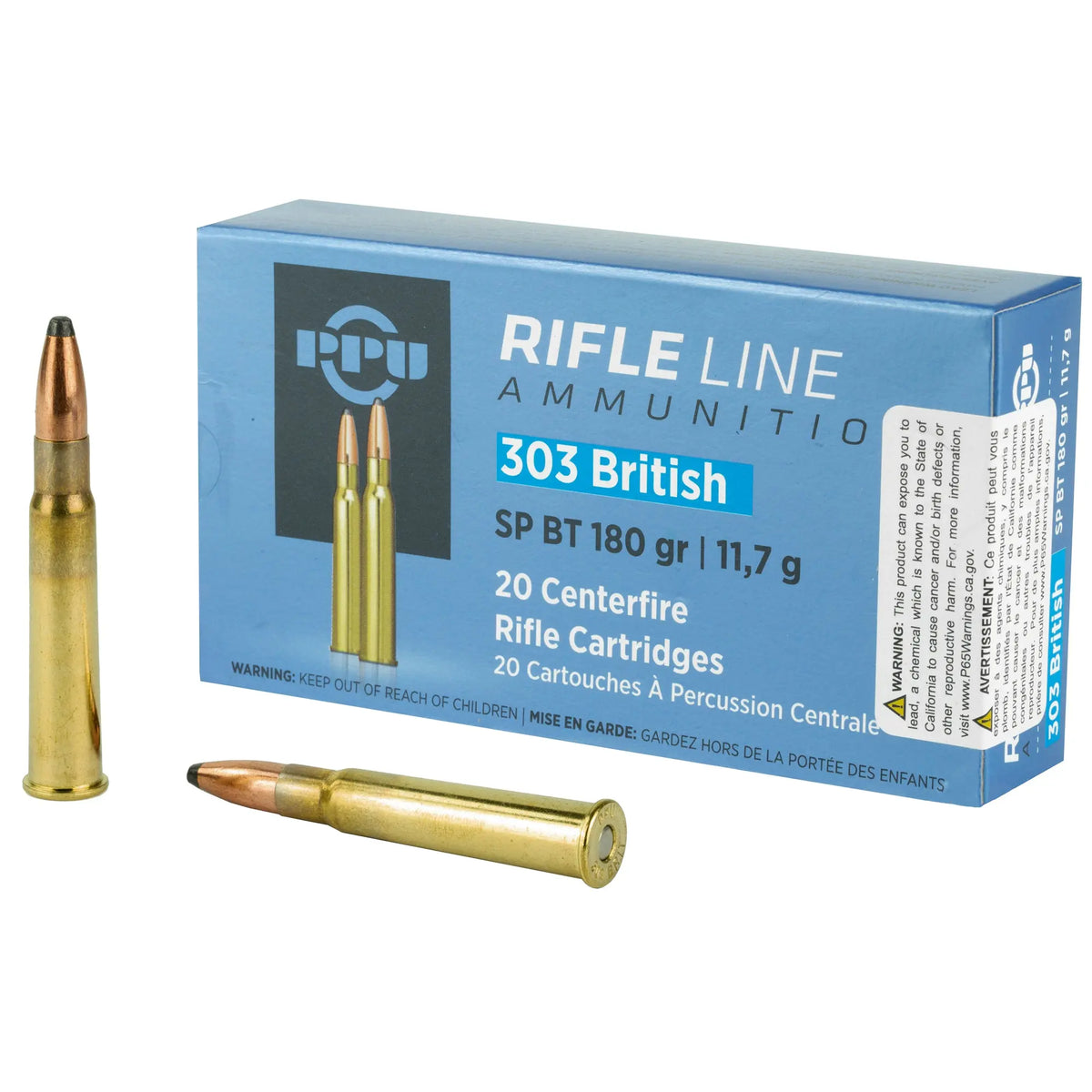 PPU 303 BRITISH SP 180GR 20/200 - American Ordnance