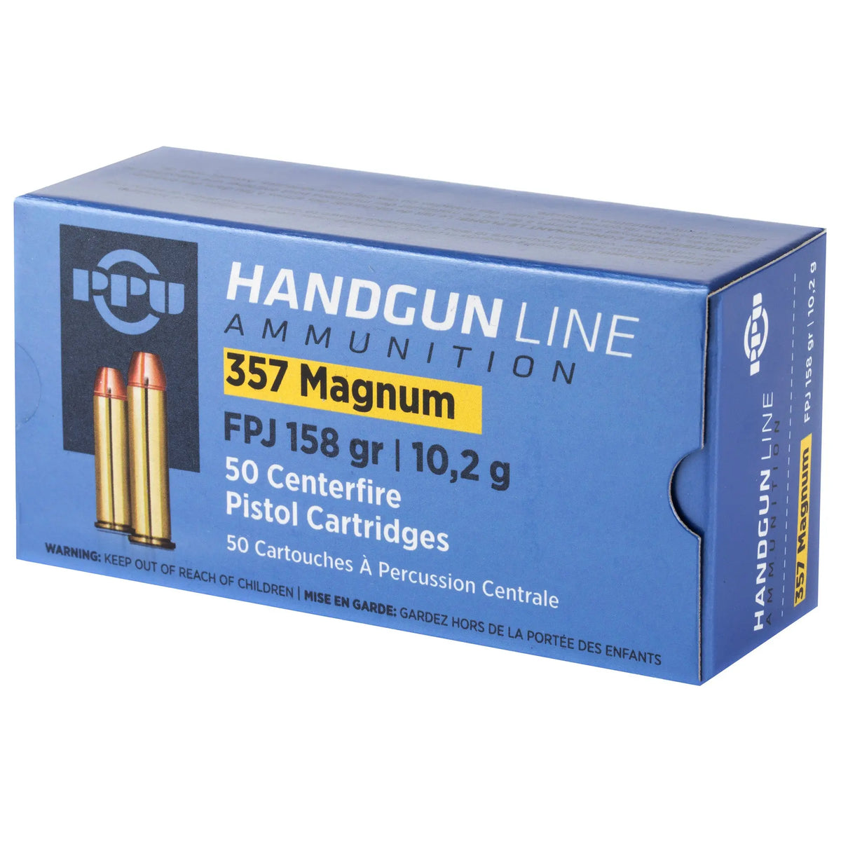 PPU 357MAG FPJ 158GR 50/500 - American Ordnance