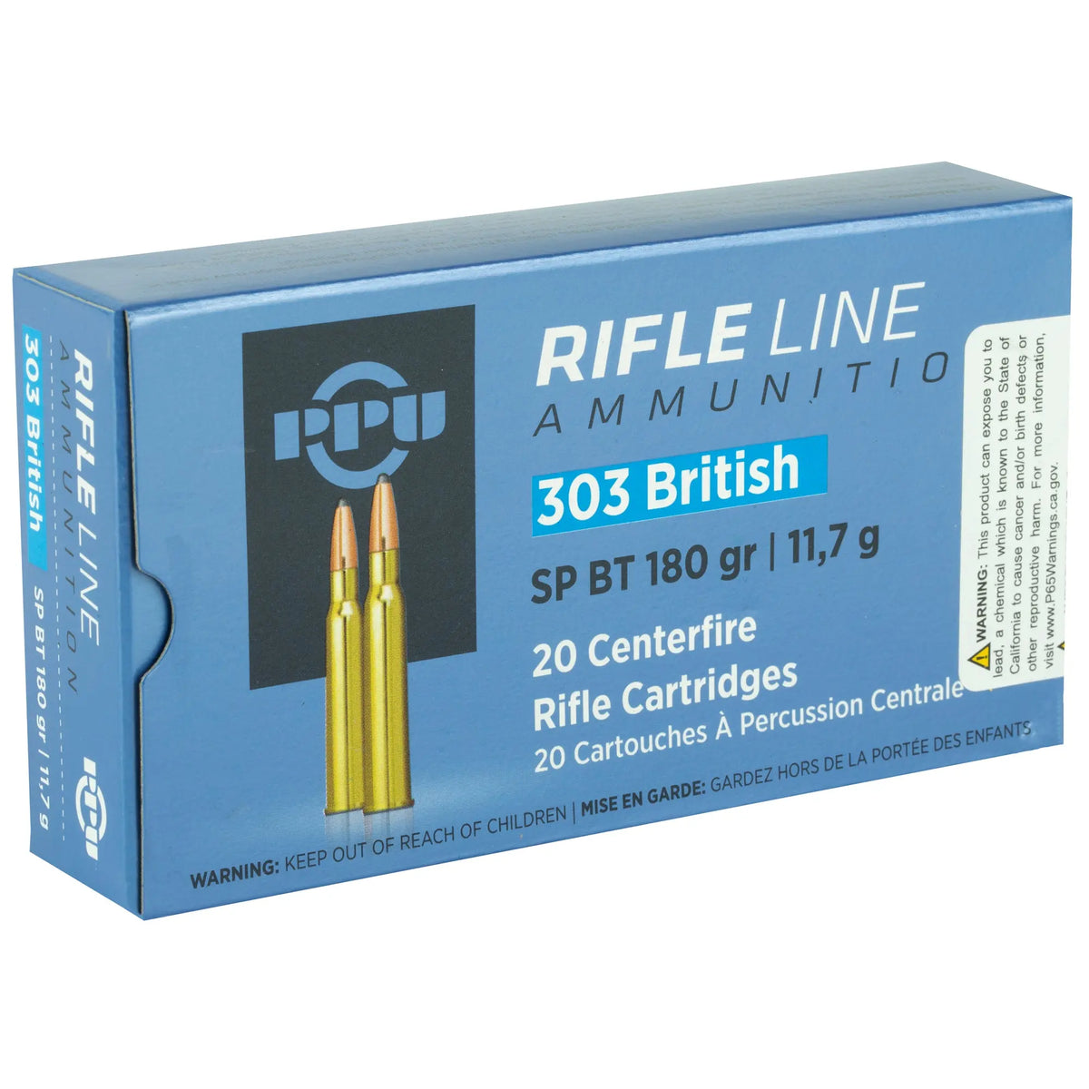 PPU 303 BRITISH SP 180GR 20/200 - American Ordnance