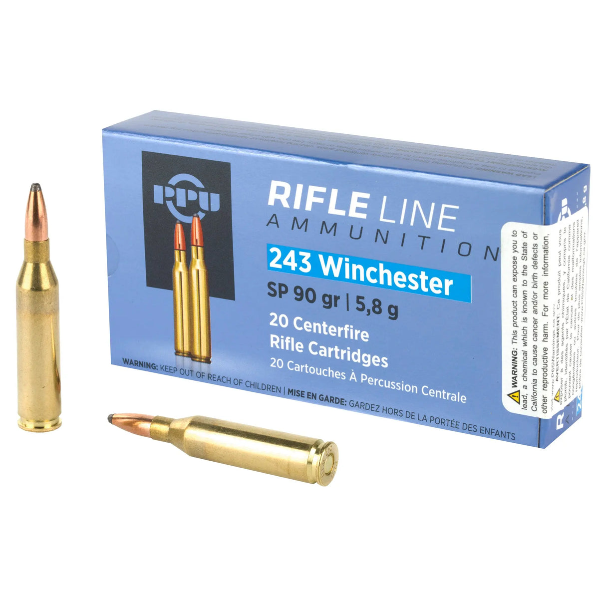 PPU 243WIN SP 90GR 20/200 - American Ordnance