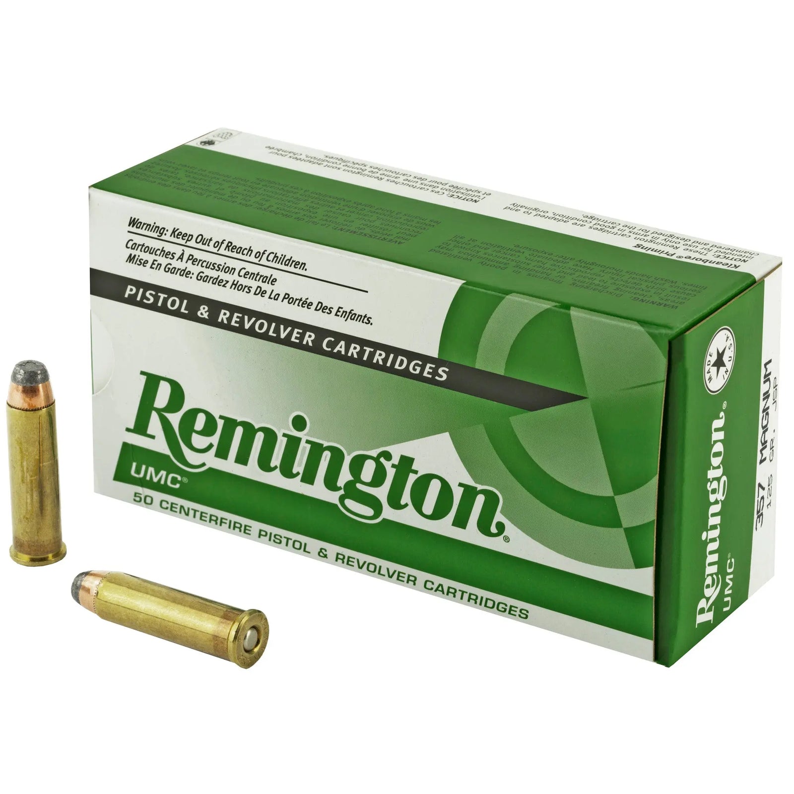 REM UMC 357MAG 125GR JSP 50/500 - American Ordnance