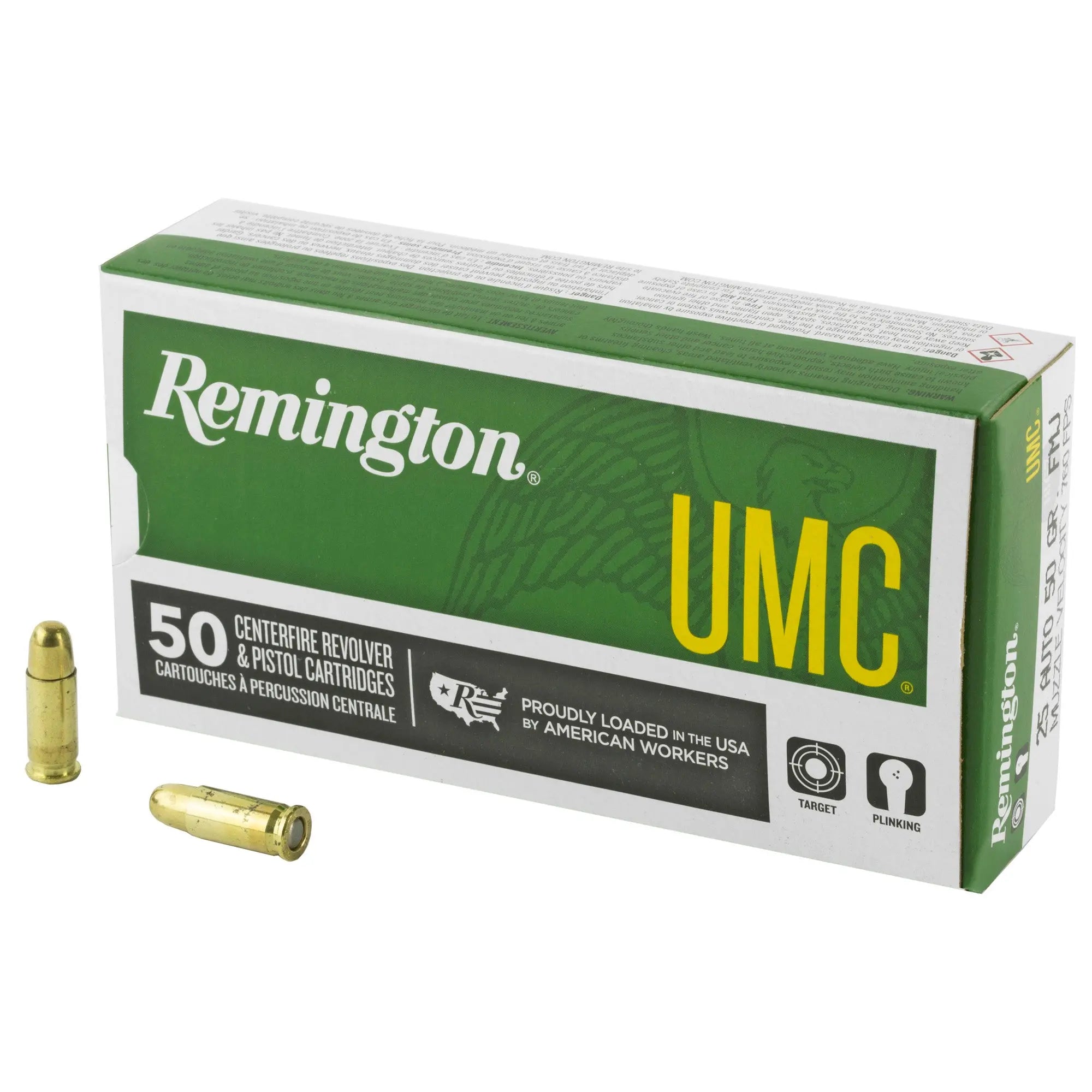 REM UMC 25ACP 50GR FMJ 50/500 - American Ordnance