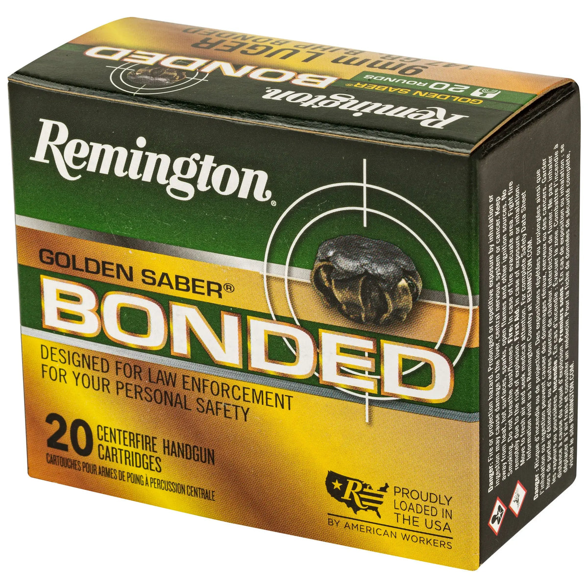 REM GOLDEN SBR 9MM 147GR 20/500 - American Ordnance