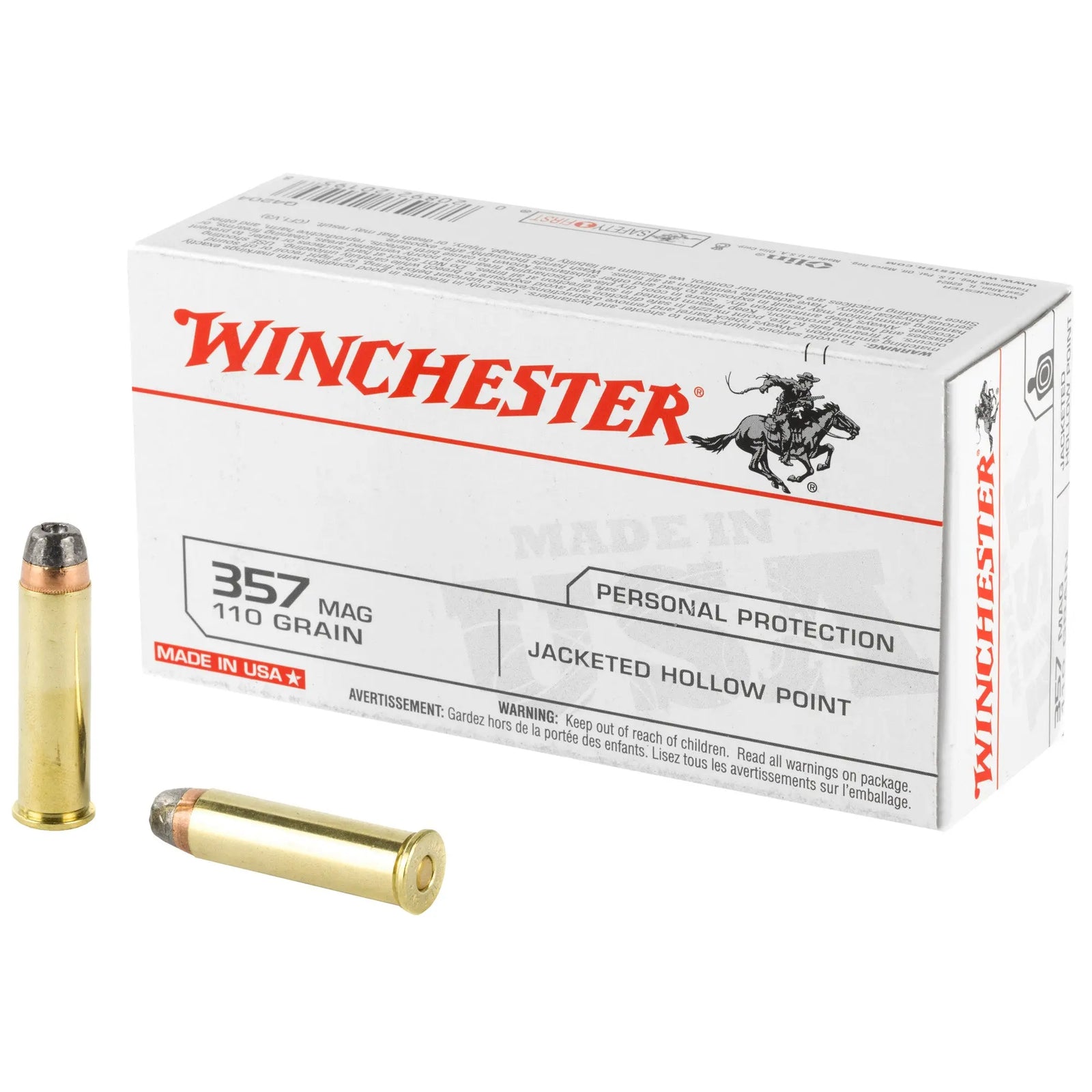 WIN USA 357MAG 110JHP 50/500 - American Ordnance
