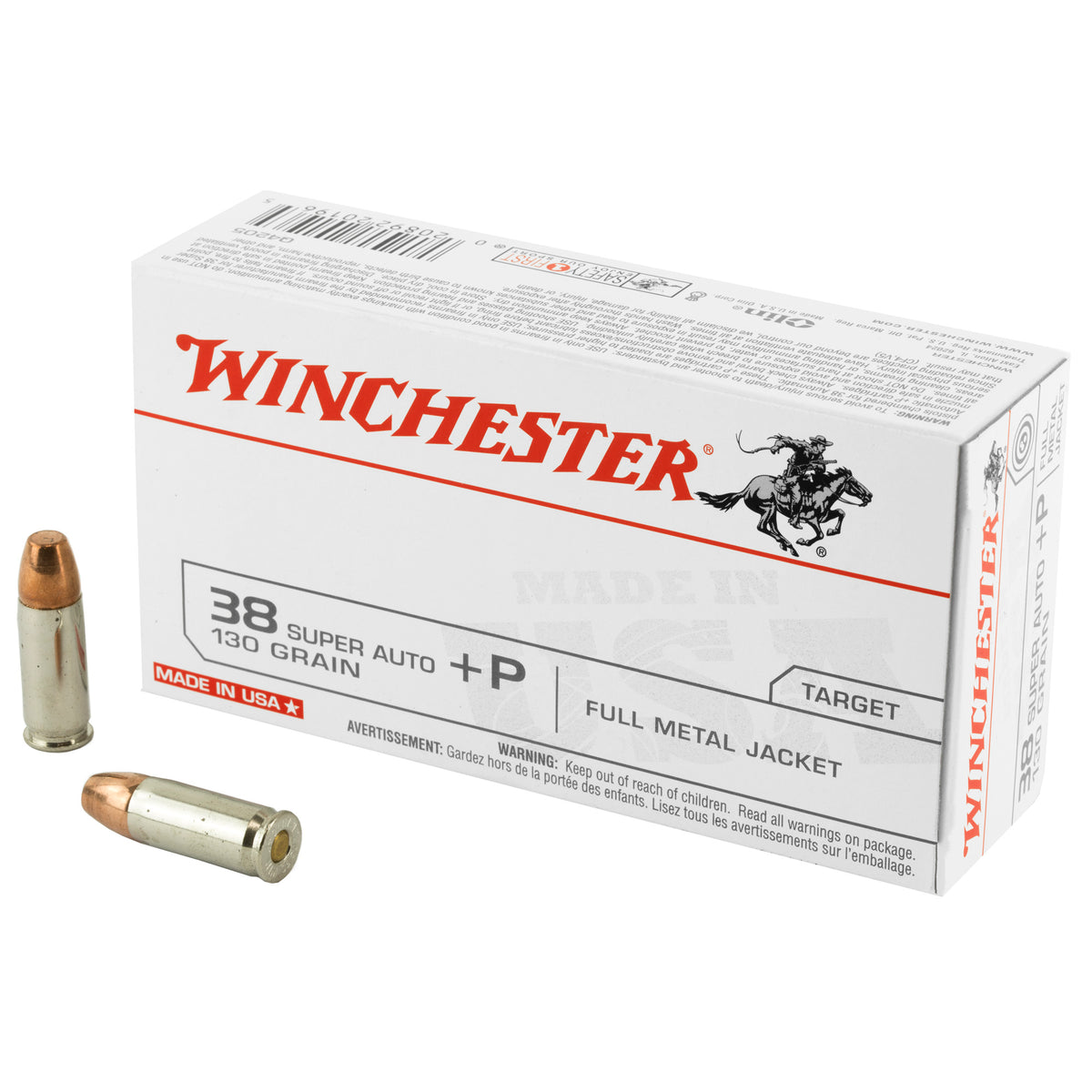 WIN USA 38SUP +P 130GR FMJ 50RD