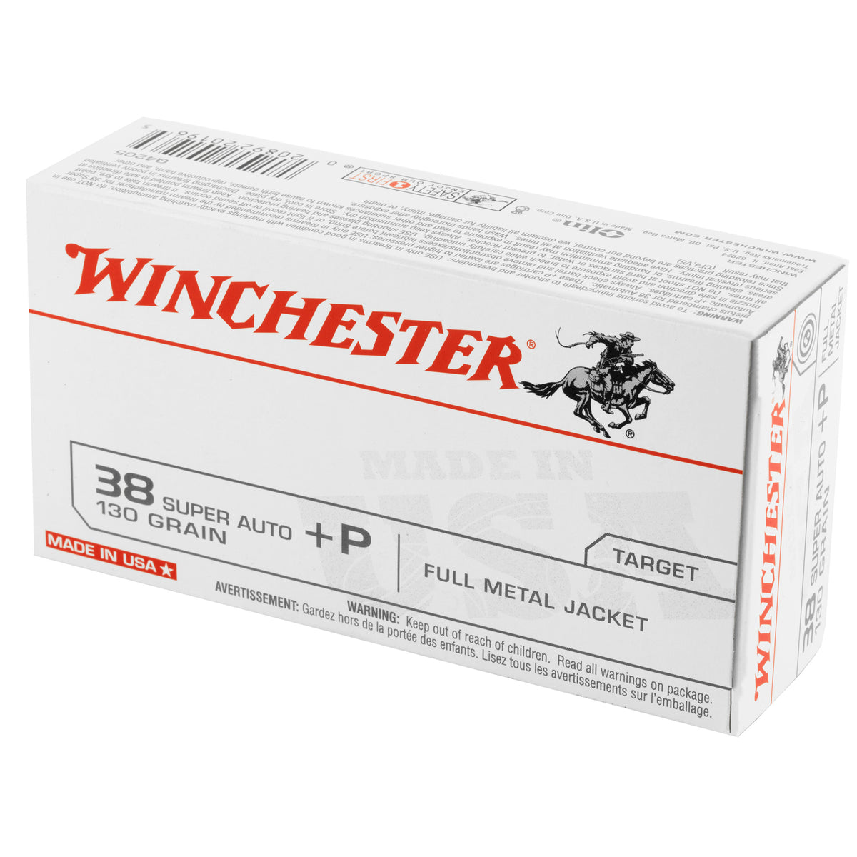 WIN USA 38SUP +P 130GR FMJ 50RD