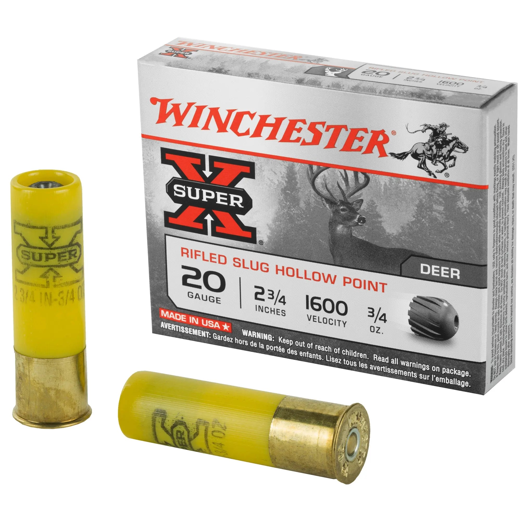 WIN SPRX 20GA 2.75" 3/4OZ RFLD 5/250 - American Ordnance
