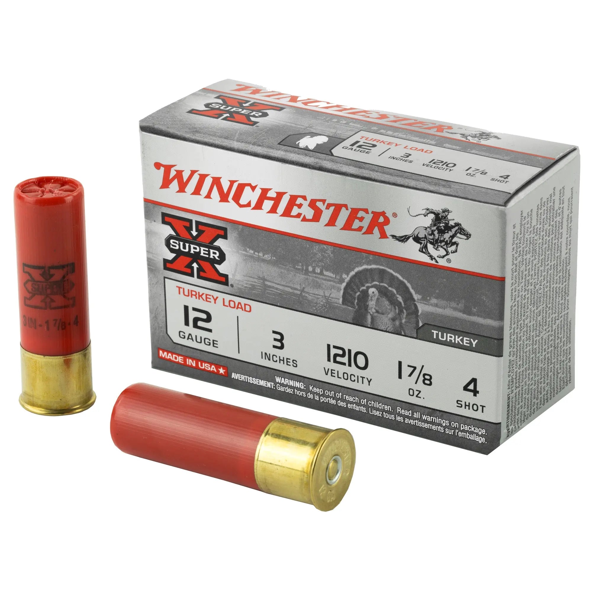 WIN SPRX TRKY 12GA 3" #4 10/100 - American Ordnance