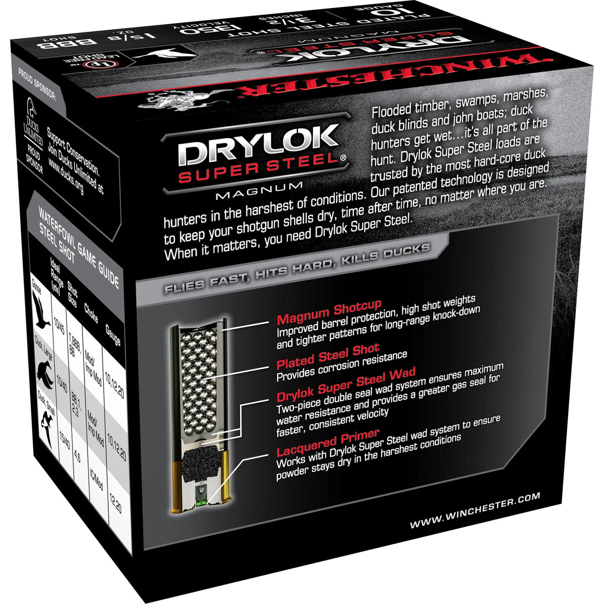 WIN DRYLK MAG 10GA 3-1/2&quot; BB 25/250 - American Ordnance