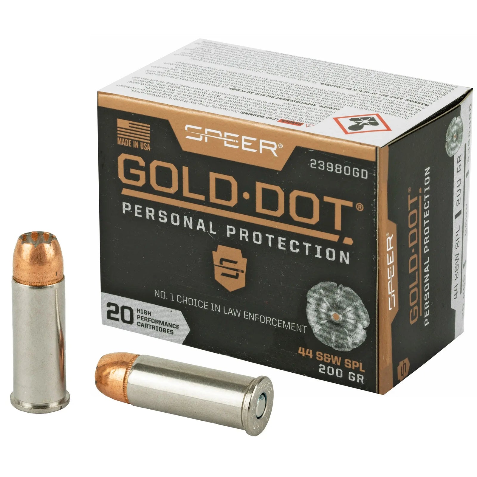 SPR GOLD DOT 44SPL 200GR HP 20/200 - American Ordnance