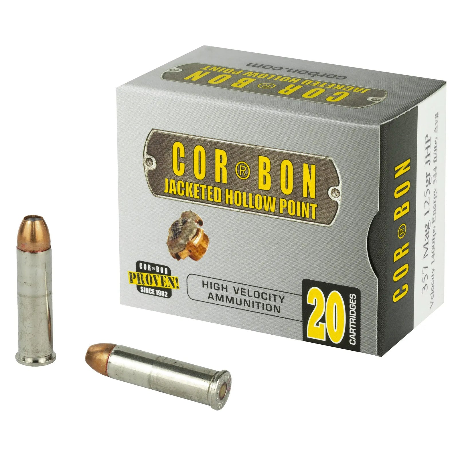 CORBON 357MAG 125GR JHP 20/500 - American Ordnance