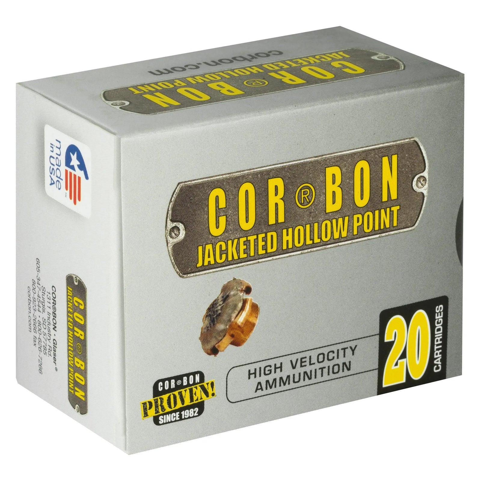 CORBON 357MAG 125GR JHP 20/500 - American Ordnance