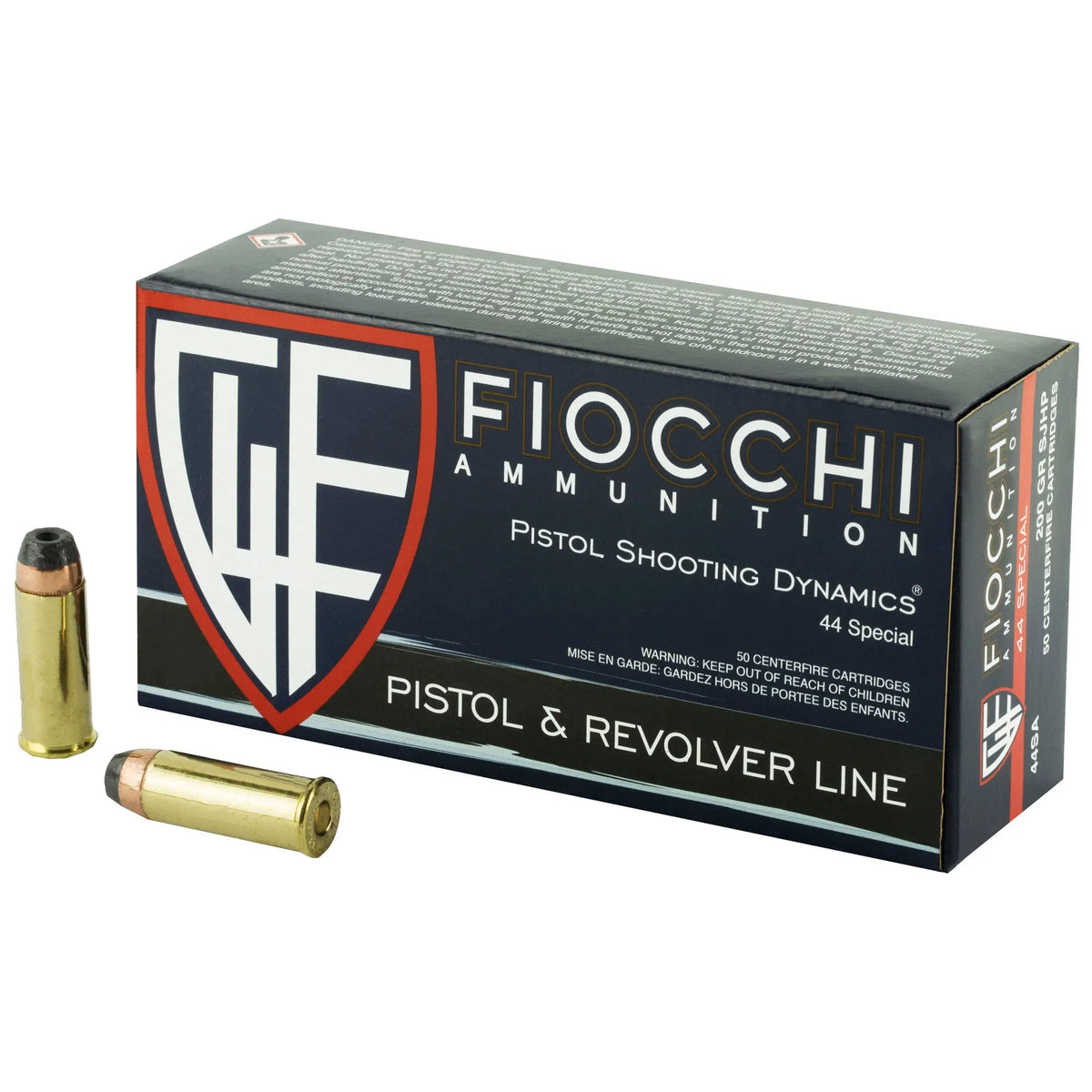FIOCCHI 44SPL 200GR SJHP 50/500 - American Ordnance