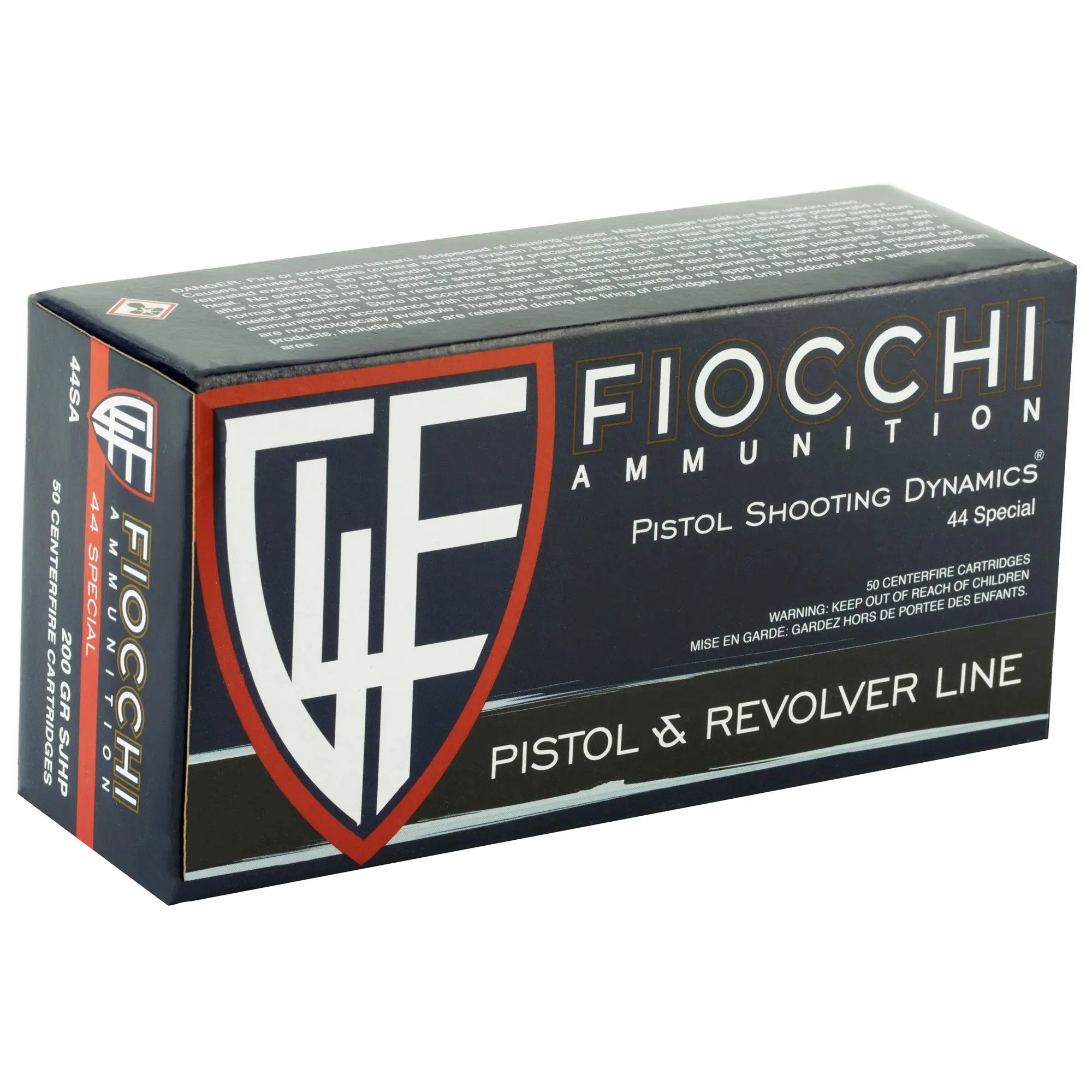 FIOCCHI 44SPL 200GR SJHP 50/500 - American Ordnance