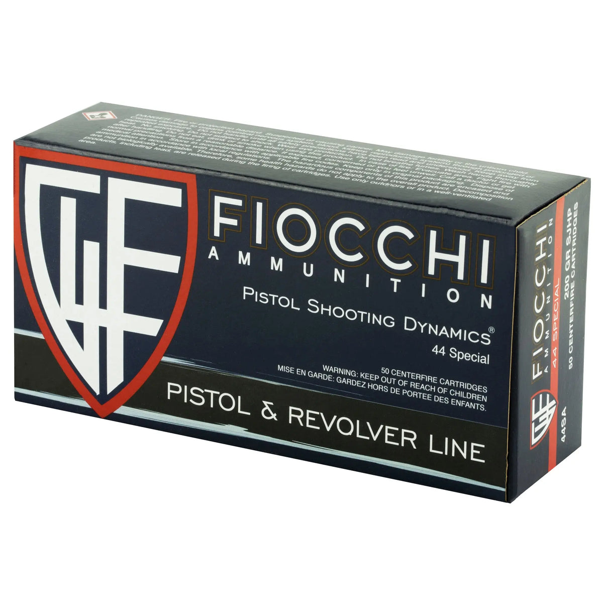 FIOCCHI 44SPL 200GR SJHP 50/500 - American Ordnance