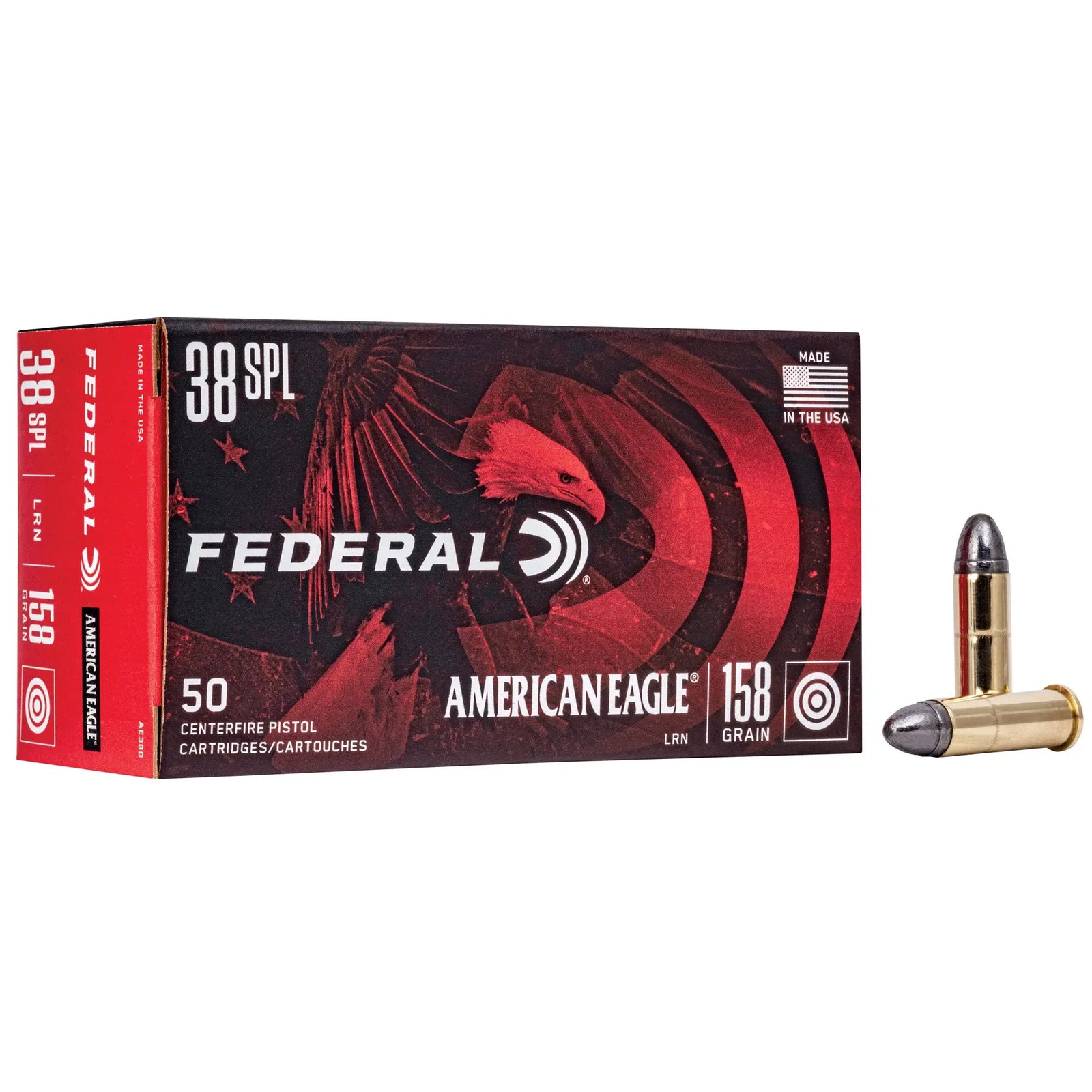 FED AM EAGLE 38SPL 158GR LRN 50/1000 - American Ordnance