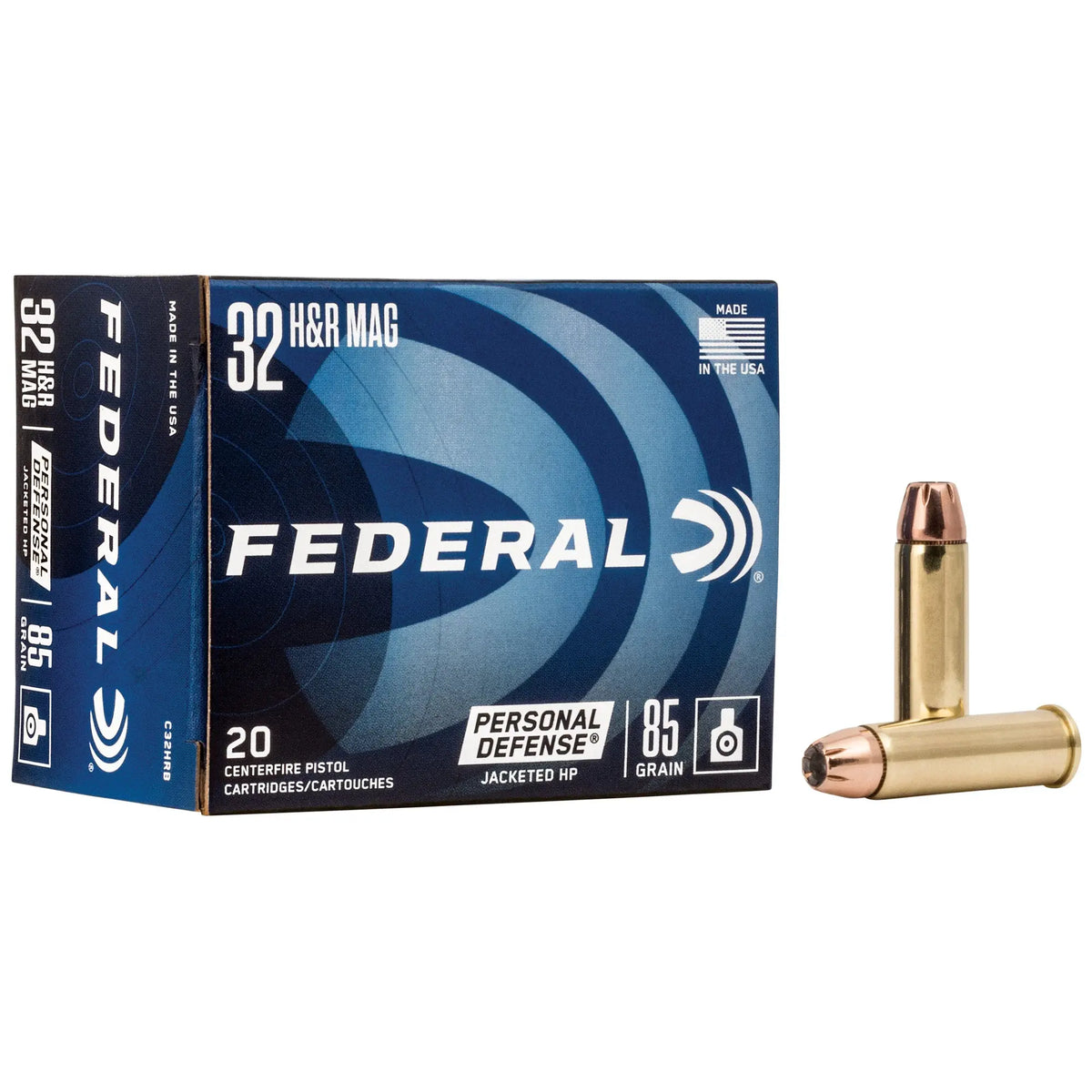FED PD 32H&amp;R MAG 85GR JHP 20/500 - American Ordnance