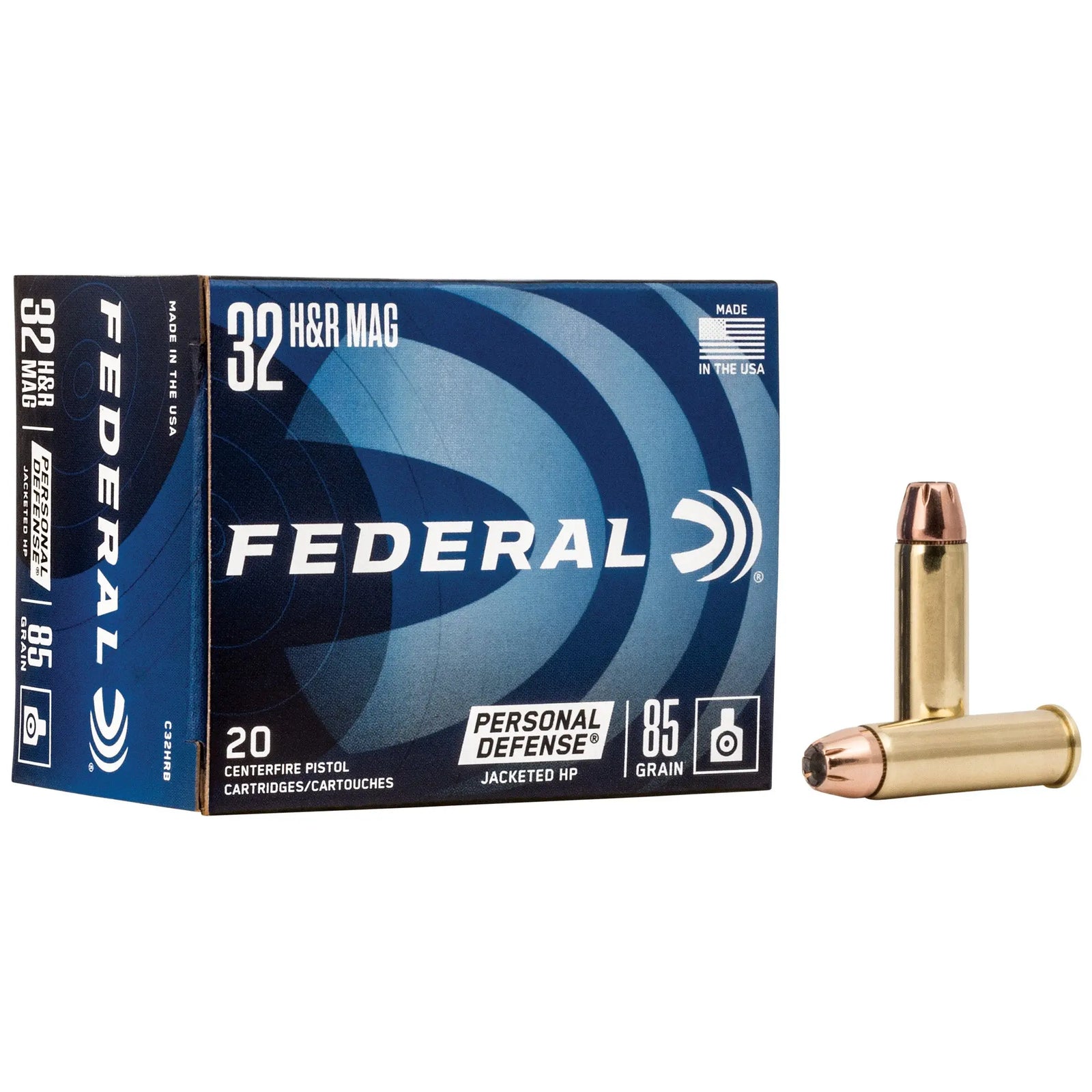 FED PD 32H&R MAG 85GR JHP 20/500 - American Ordnance