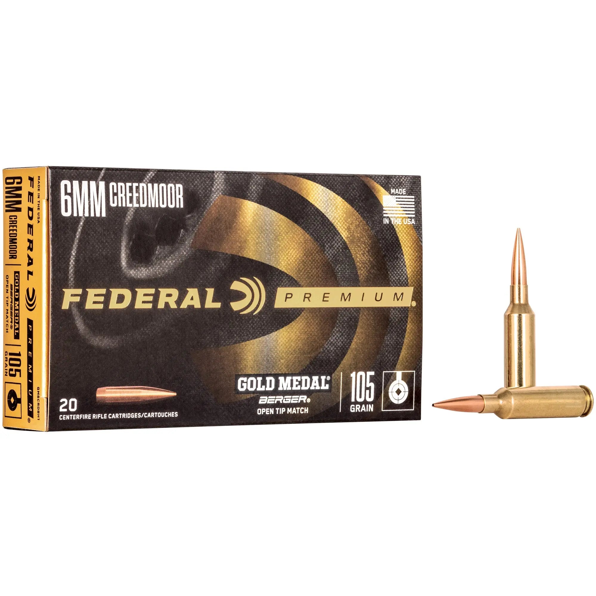 FED GOLD MDL 6MM CRD 105GR BERG 20 - American Ordnance