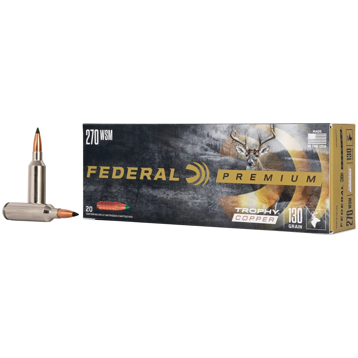 FED PRM 270WSM 130GR TRPHY C0PPER - American Ordnance