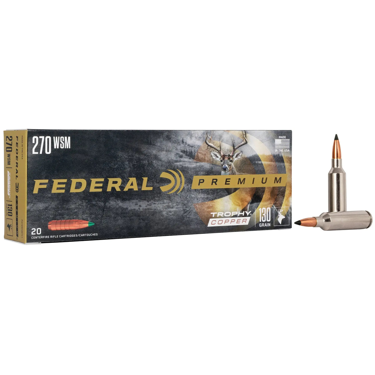 FED PRM 270WSM 130GR TRPHY C0PPER - American Ordnance