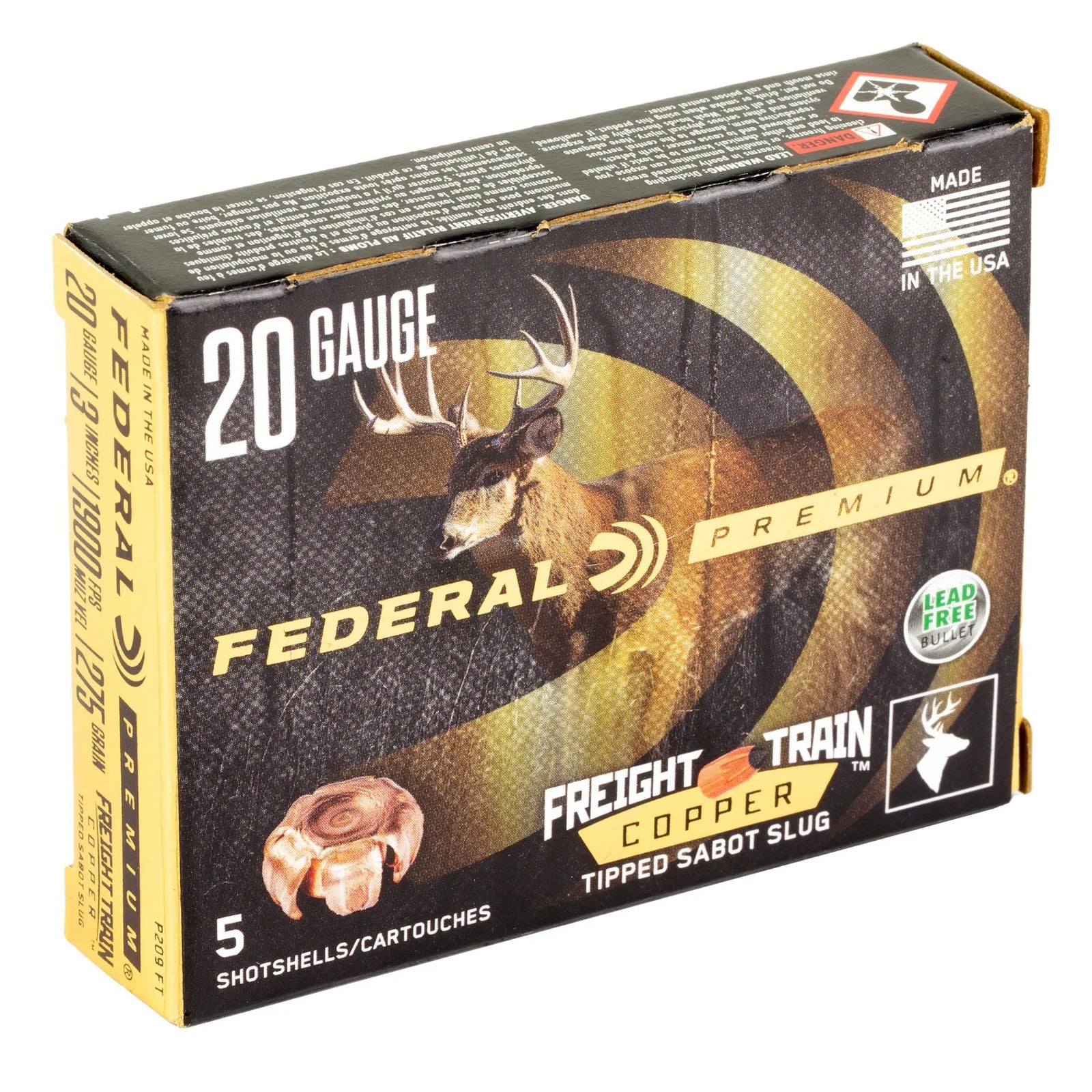 FED FRT TRN 20GA 3" 275GR SLG 5/50 - American Ordnance