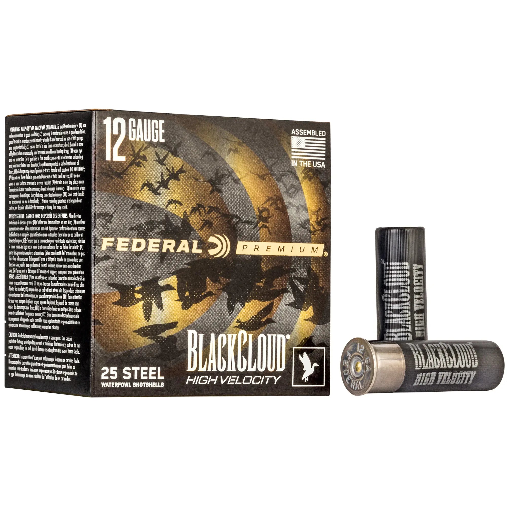 FED BLK CLOUD 12GA 3" #2 HV 25/250 - American Ordnance