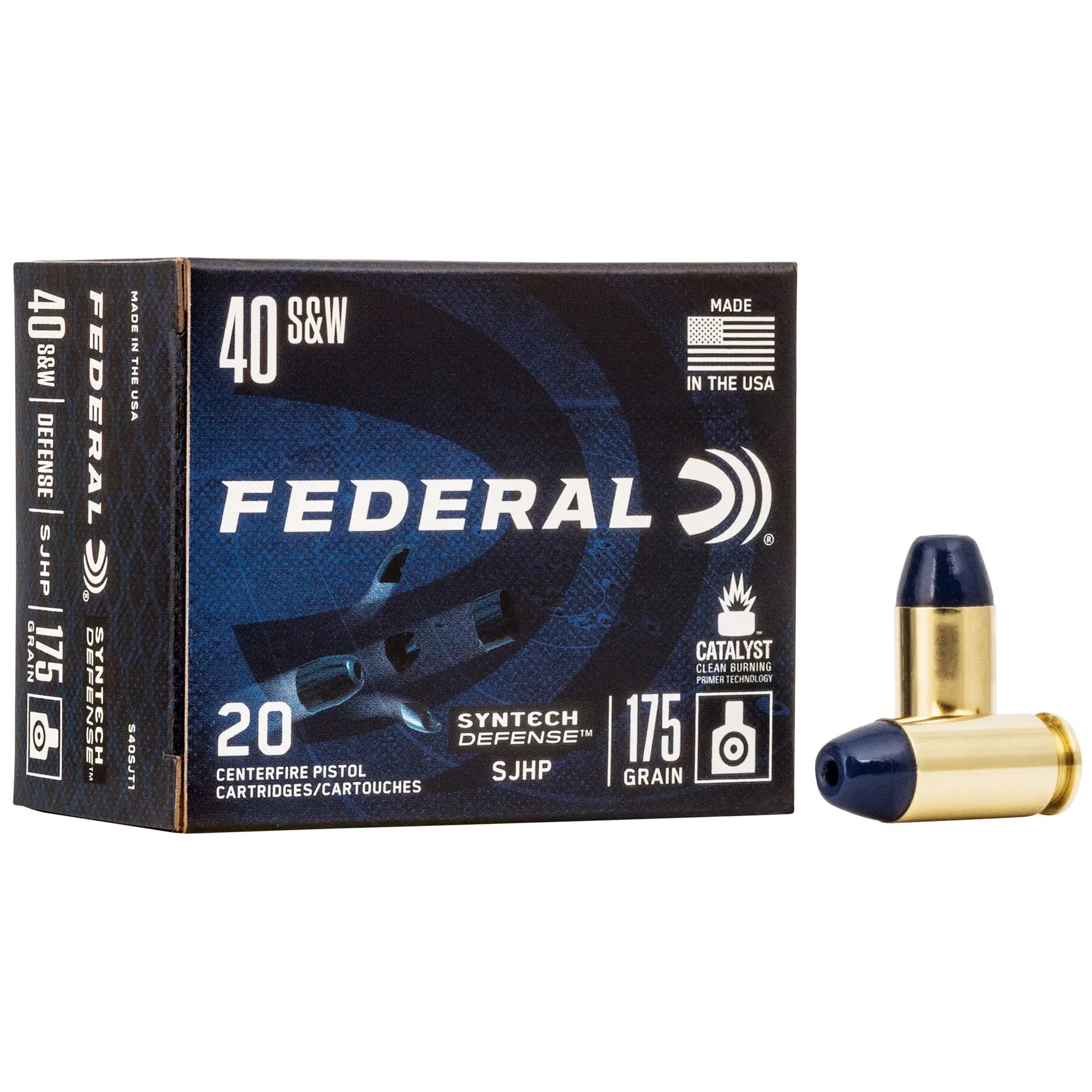 FED SYN DEF 40S&W 175GR SJHP 20/200 - American Ordnance