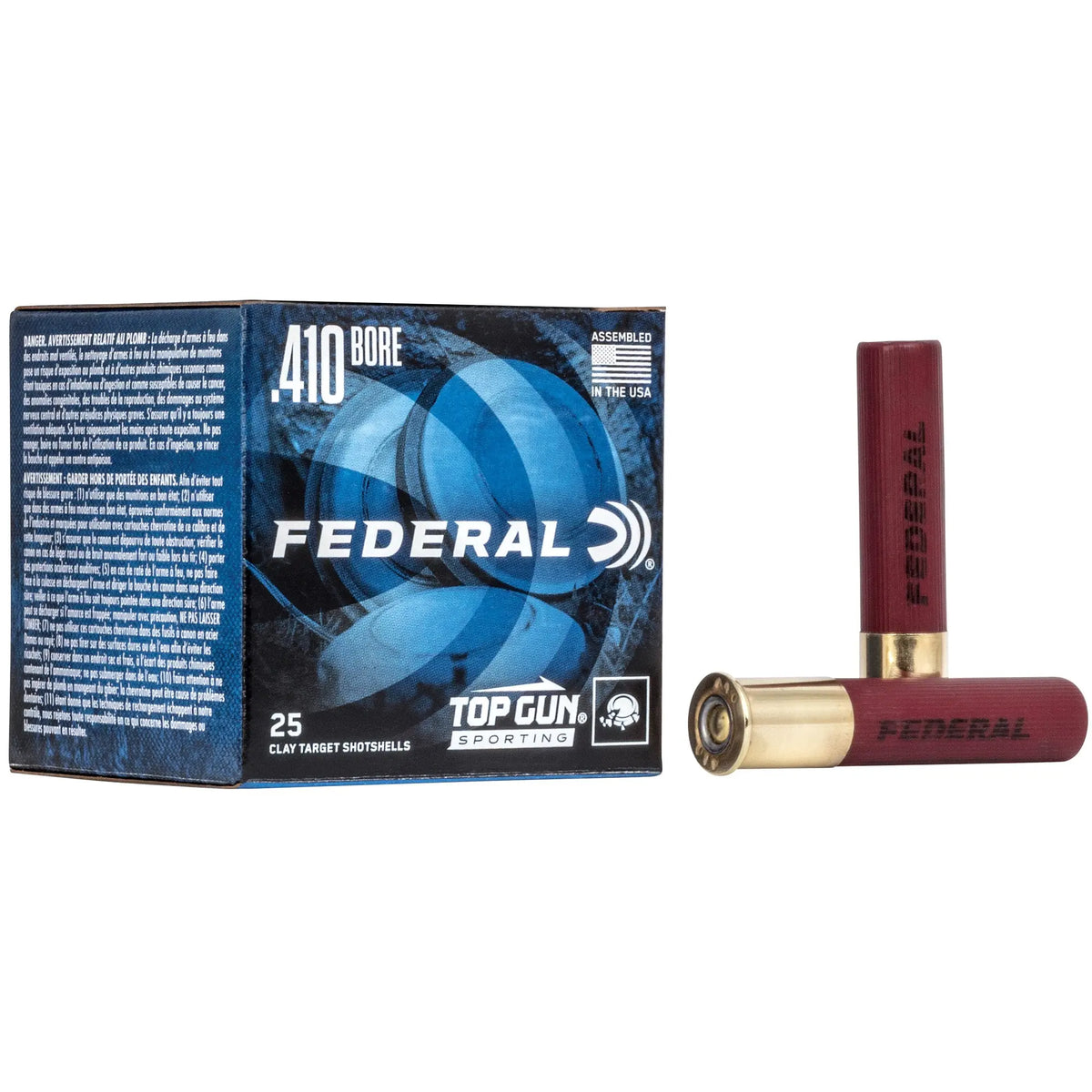 FED TOP GUN 410GA 2.5&quot; #8 25/250 - American Ordnance