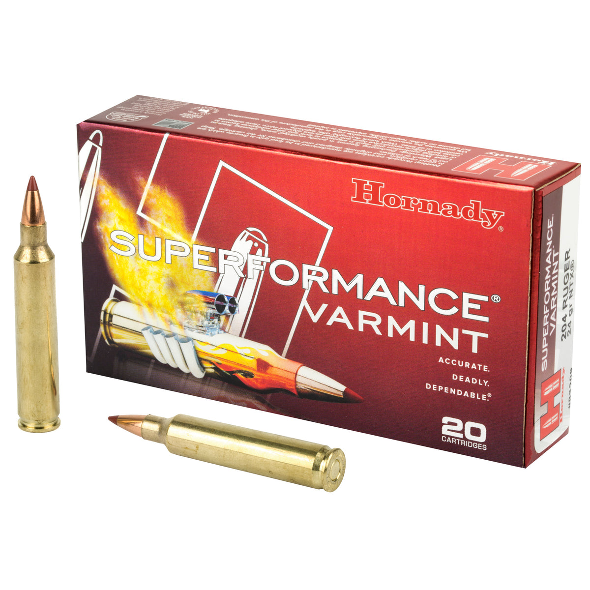 HORNADY 204RUG 24GR NTX 20RD