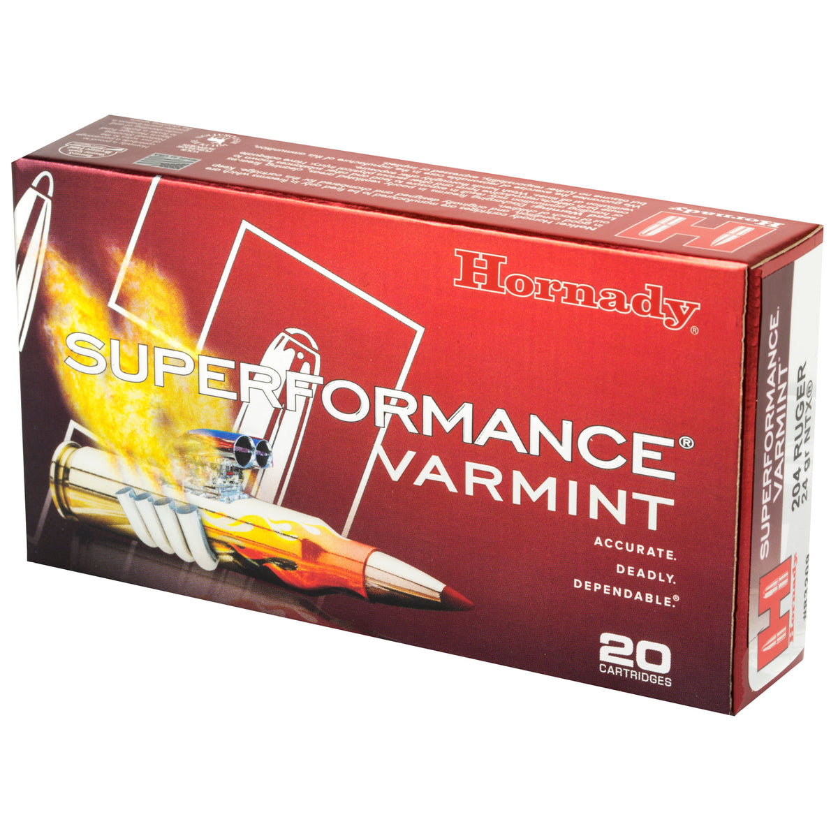 HORNADY 204RUG 24GR NTX 20RD