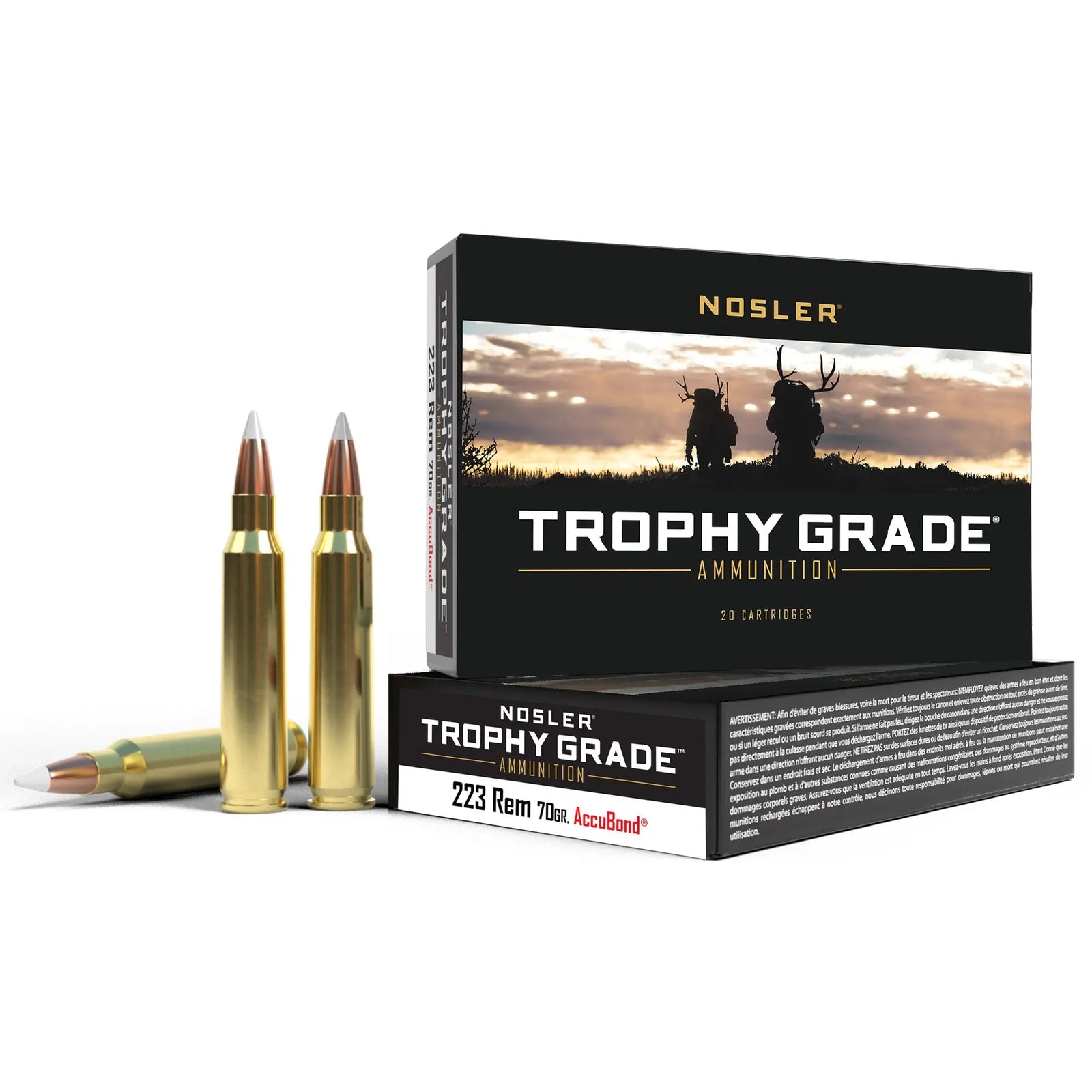 NOSLER TG 223REM 70GR AB 20/200 - American Ordnance