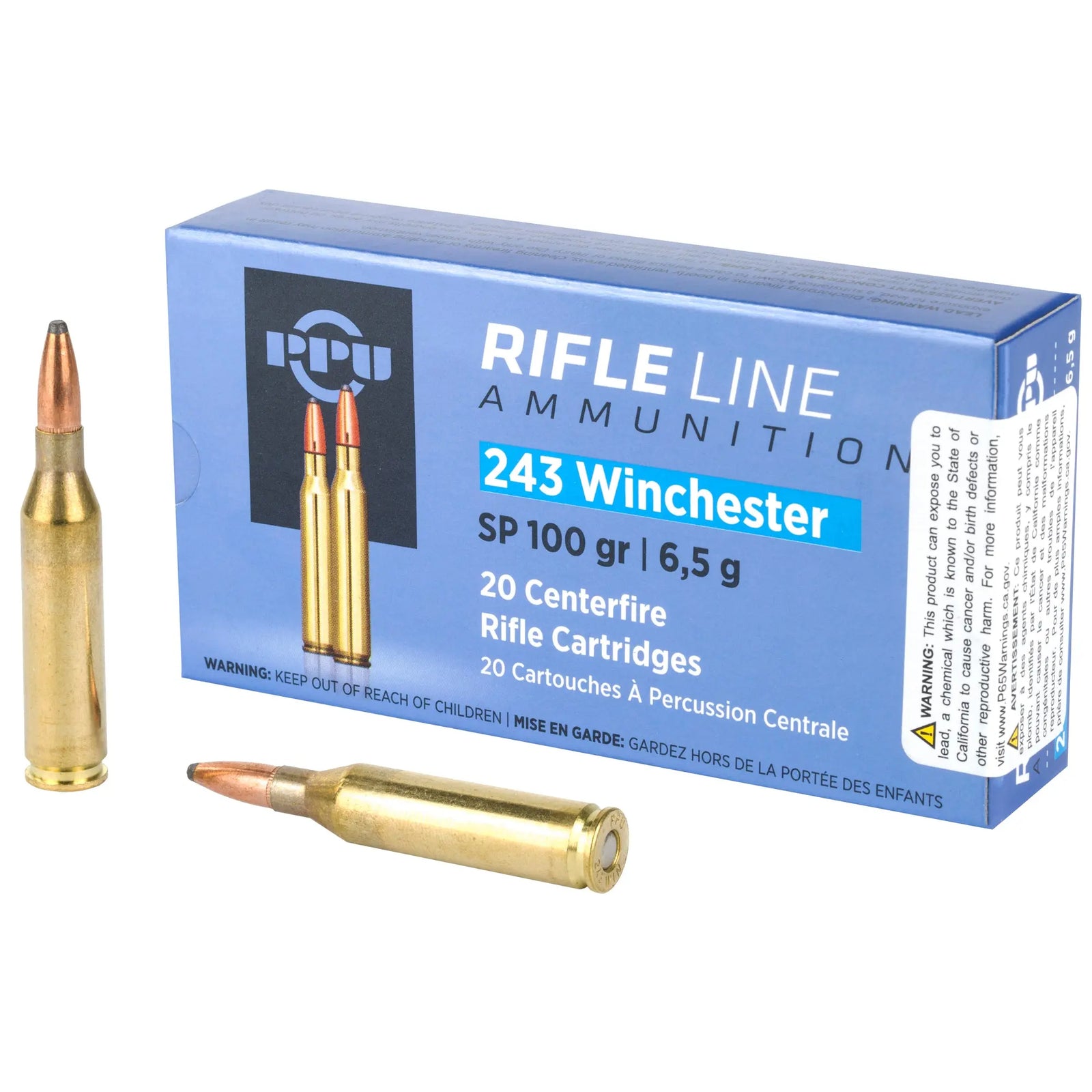 PPU 243WIN SP 100GR 20/200 - American Ordnance