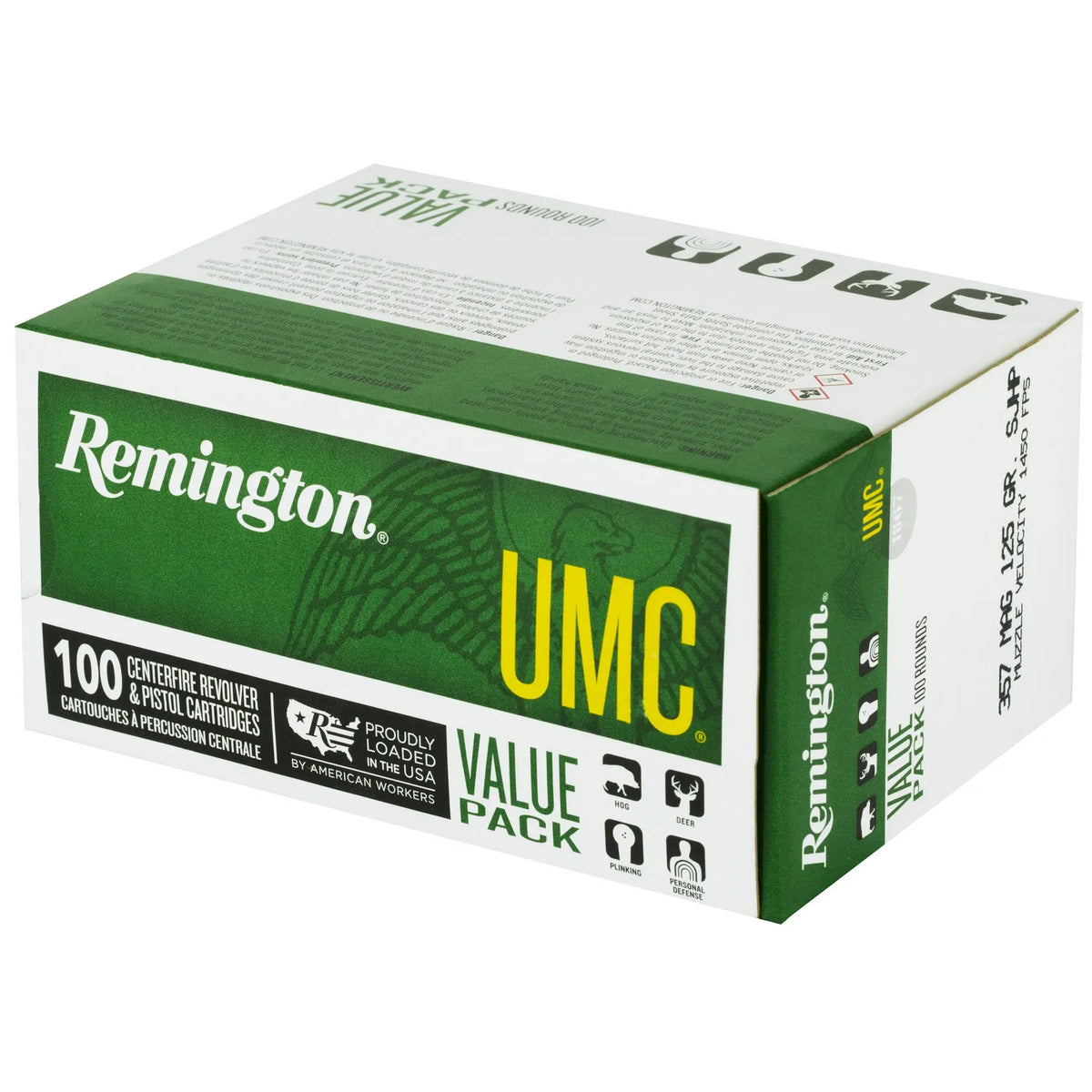 REM UMC 357MAG 125GR 100/600 - American Ordnance
