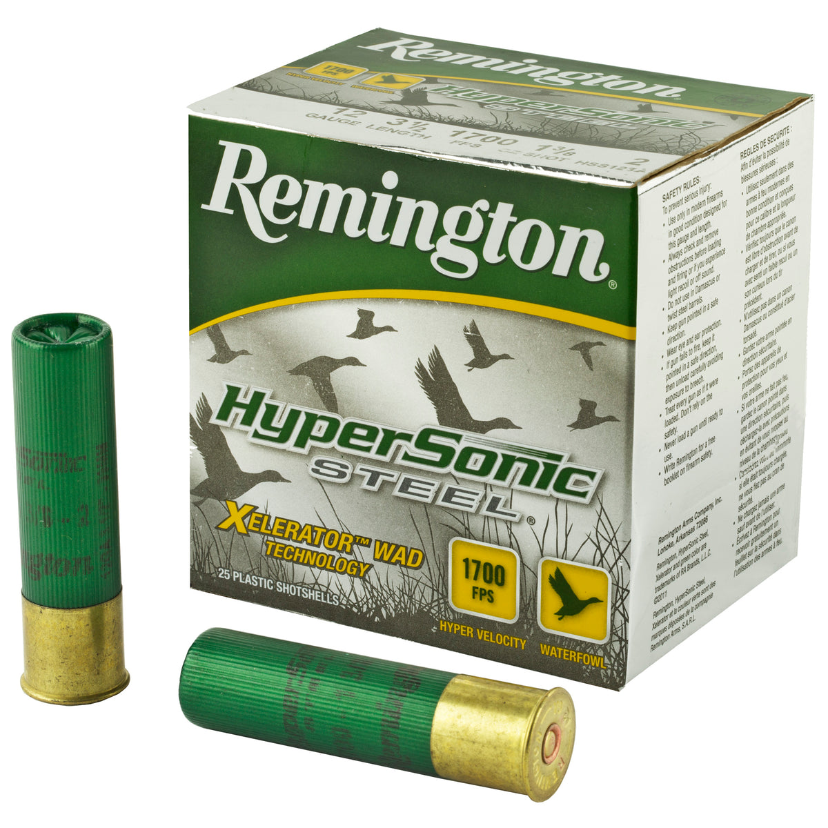 REMINGTON HYPSNC STL 12GA 3.5&quot; #2 25RD