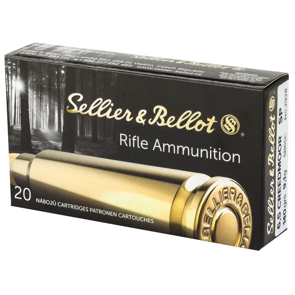 S&amp;B 6.5CREED 140GR SP 20/500 - American Ordnance
