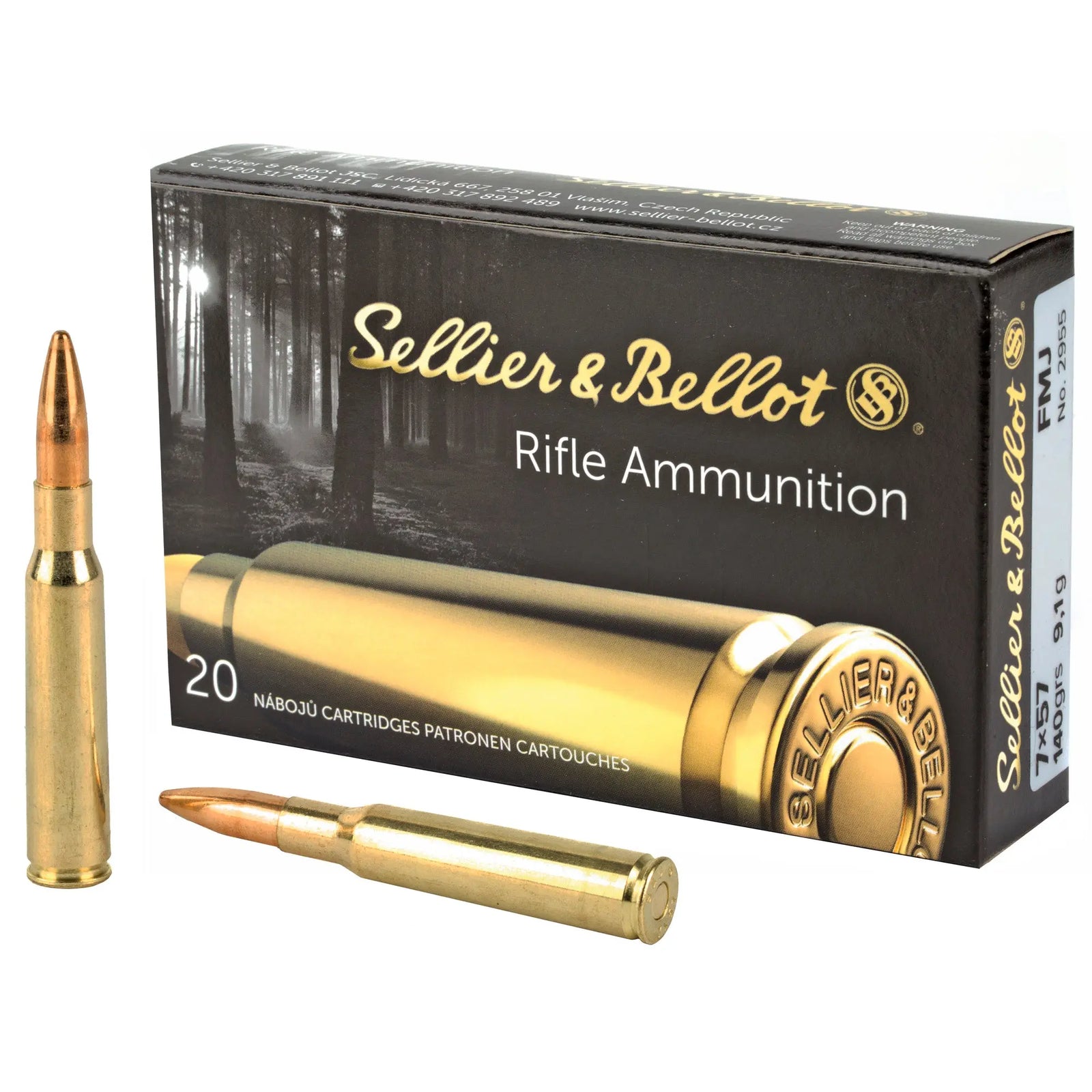 S&B 7X57 140GR FMJ 20/400 - American Ordnance