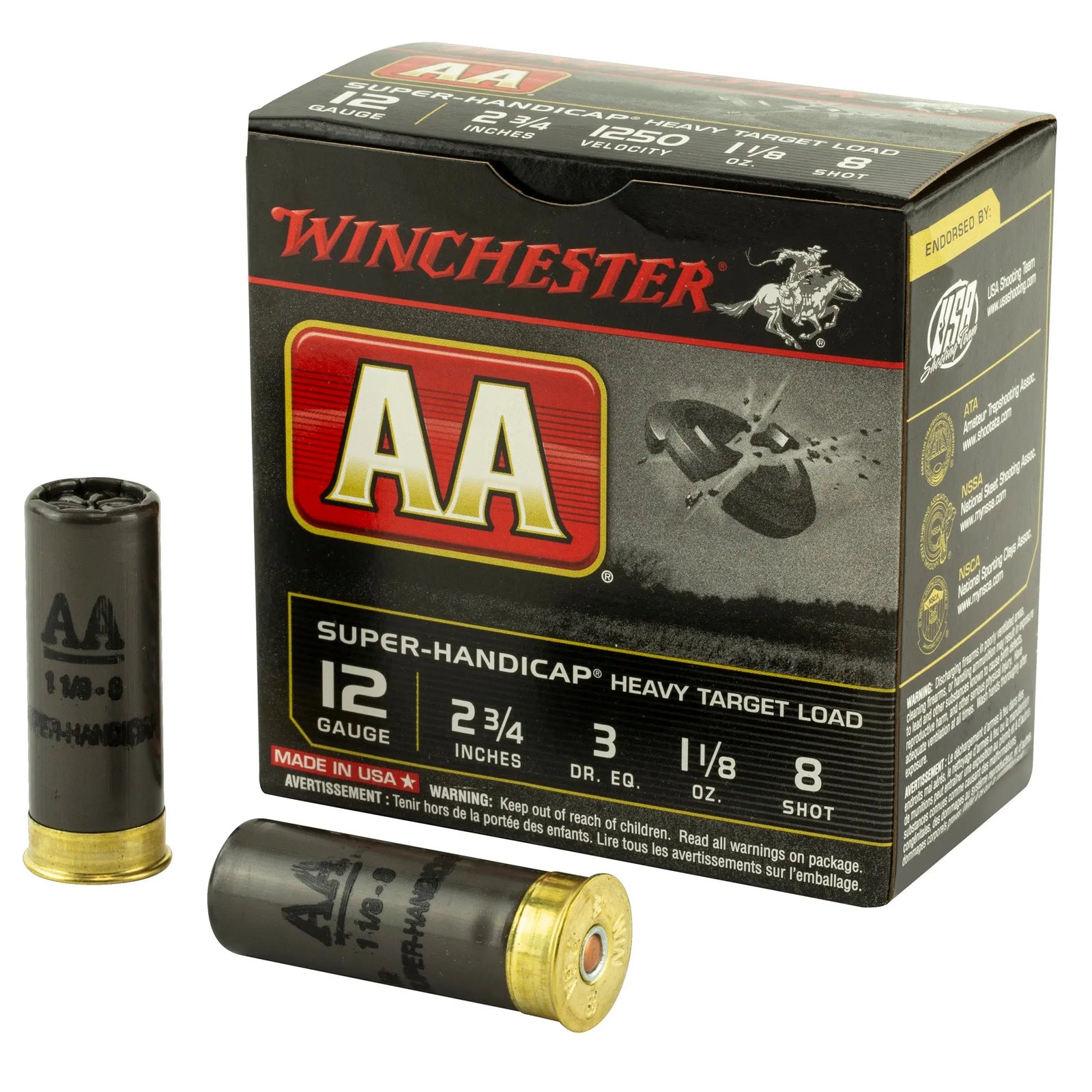 WIN AA SH 12GA 2.75" #8 25/250 - American Ordnance