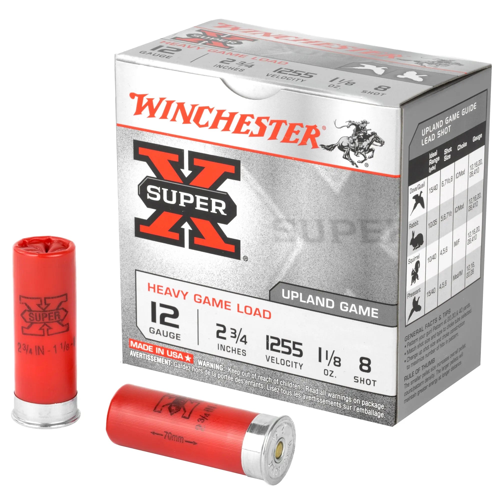WIN SPRX HGL 12GA 2.75" #8 25/250 - American Ordnance