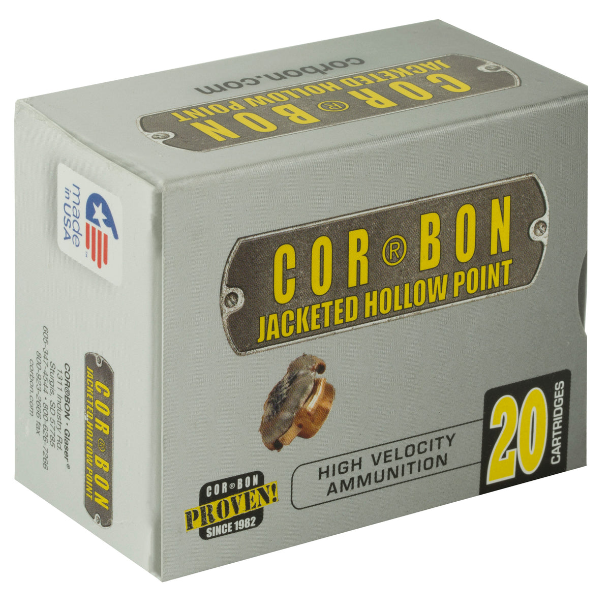 CORBON 45CLT+P 200GR JHP 20RD